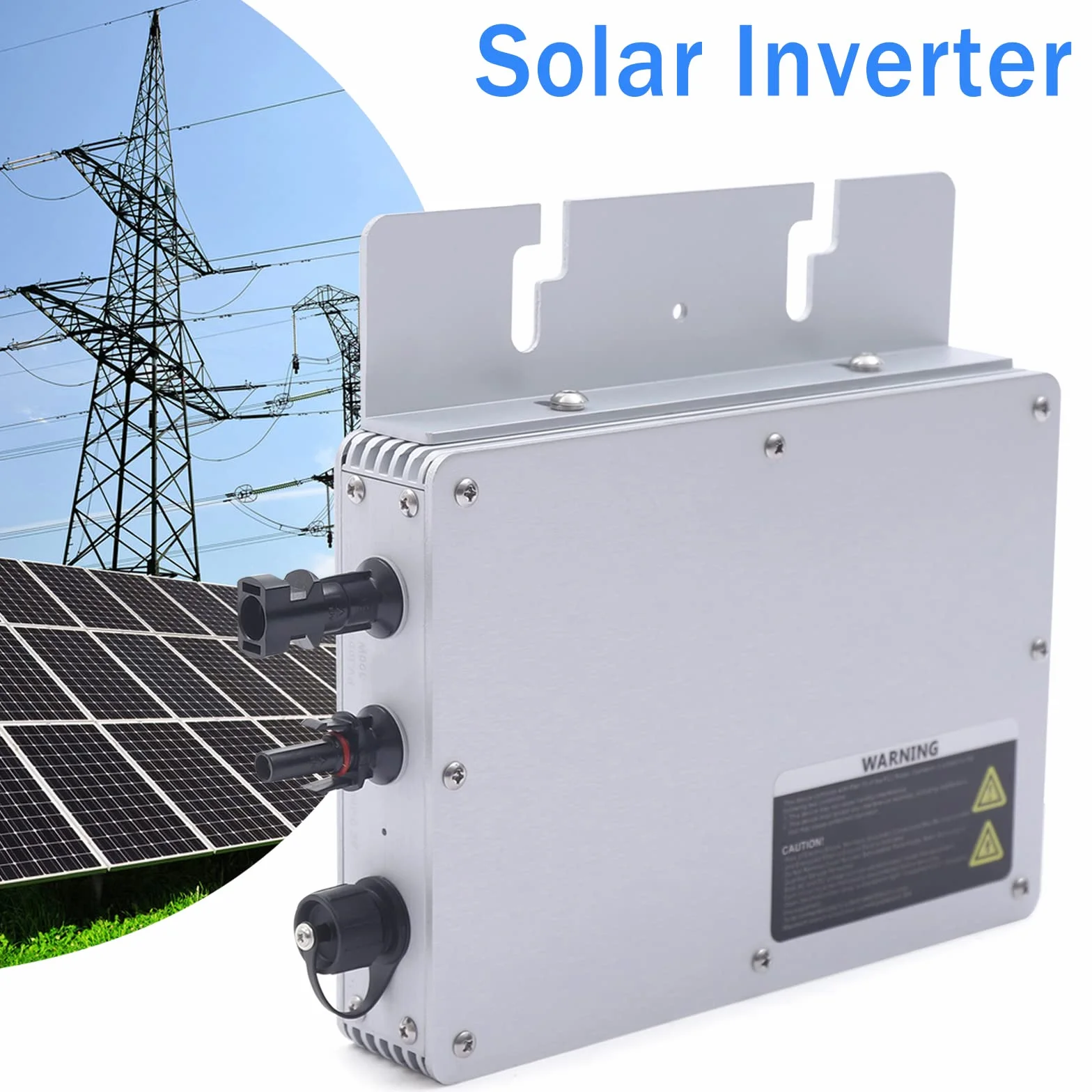 Microinversor de red solar de 300 W, con indicador LED, alta tasa de transferencia de energía, potente control MPPT integrado, microinversor de 220 V