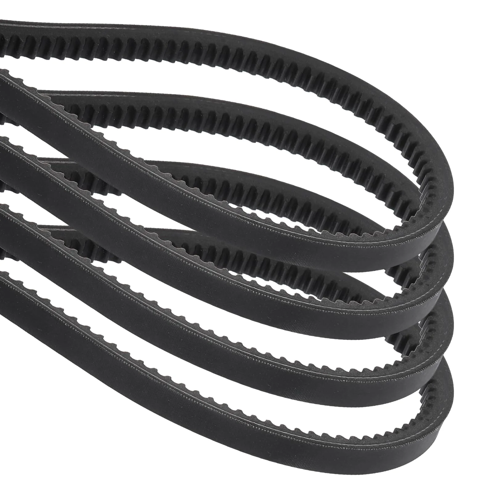 QUARKZMAN 4 Piezas AX83 Correa En V De EPDM Borde Crudo Dentada Correa Industrial De Goma En V 1/2" Ancho X 85" Circunferencia Externa