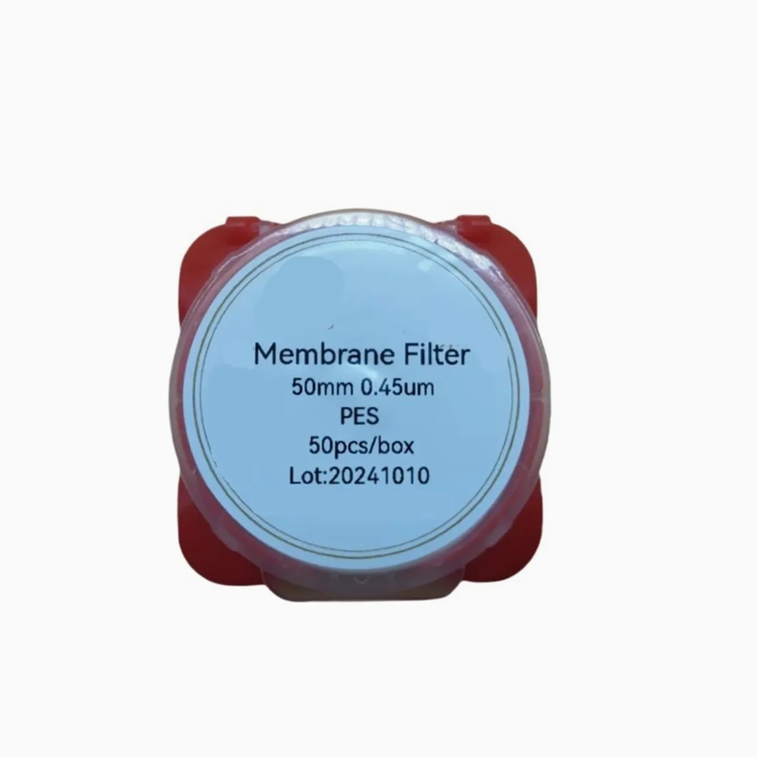 Papel de filtro cuantitativo 50 piezas de filtro de membrana microporosa PES de 50 mm y 0,45 um.