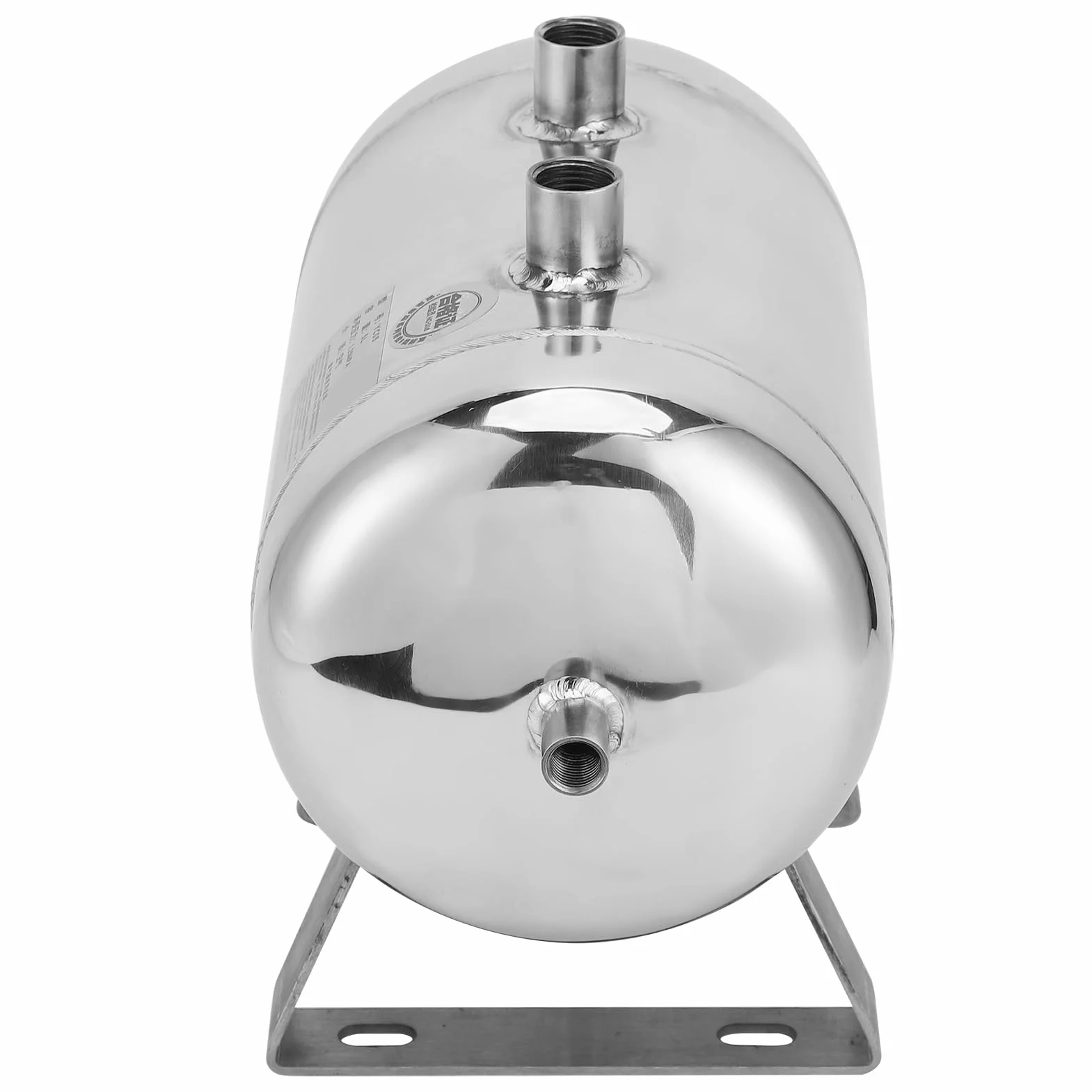 Tanque de Almacenamiento de Gas de Acero de 5 Litros Depósito de Aire Contenedor de 4 Puertos de Acero Inoxidable 304 con Alta Presión 1/4NPT para Uso Industrial Médico y