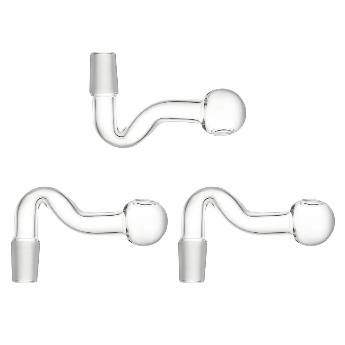 Conectores adaptadores macho de bola de vidrio 14 mm para laboratorio destilación gas paquete 3