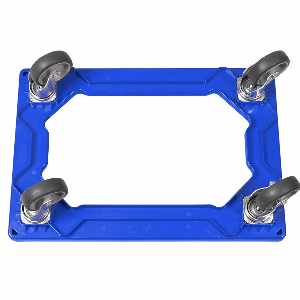 BRB 6 ruedas logísticas para cajas de 600 x 400 mm, capacidad de carga de 250 kg (azul)