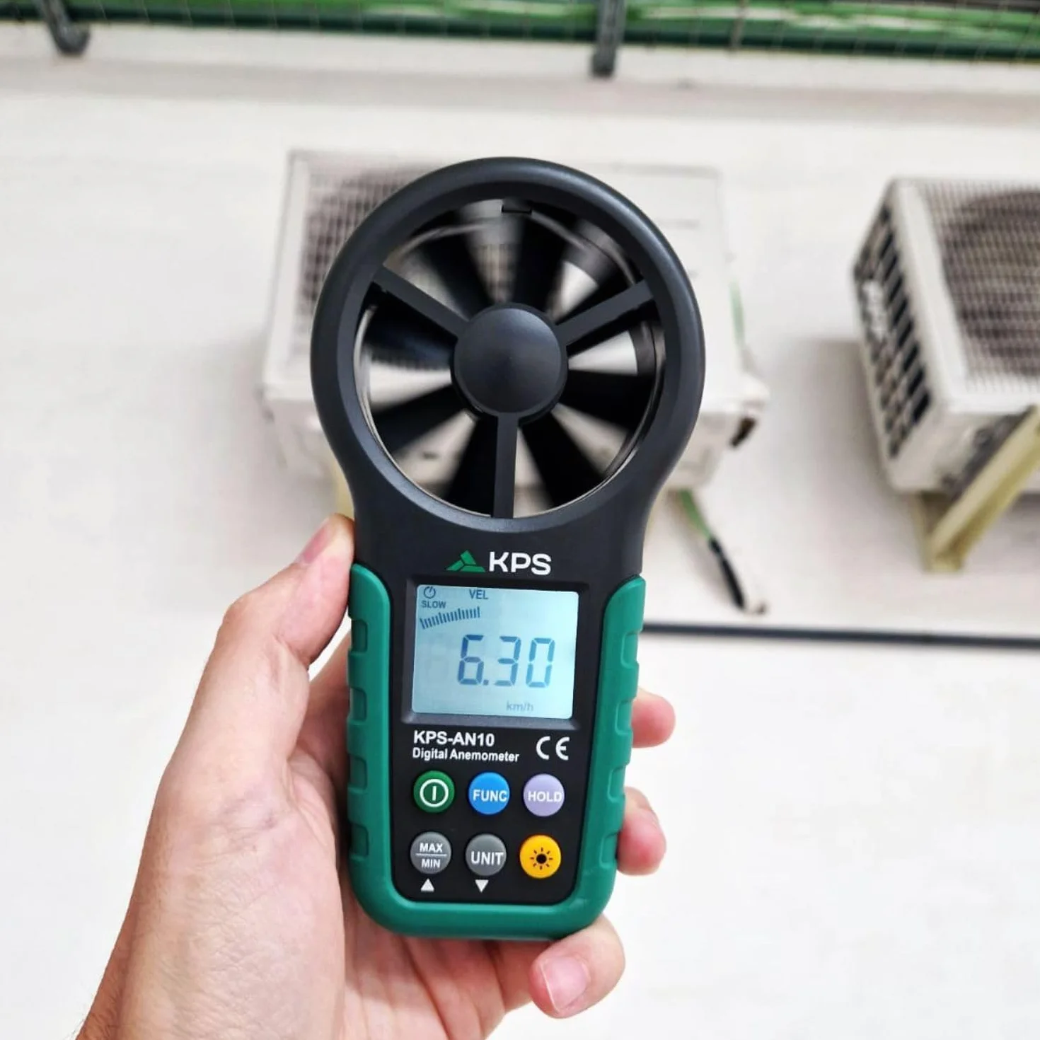 Anemometro Digital Profesional KPS-AN10 Medida Velocidad Caudal Aire