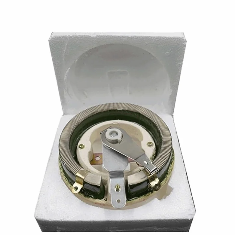 Reóstato BC1 de Alta Potencia 300 W, R máx. 50 ohmios, Resistencia Alambre bobinado Variable rotativa, Forma Disco, Ajustable, reóstato Deslizante