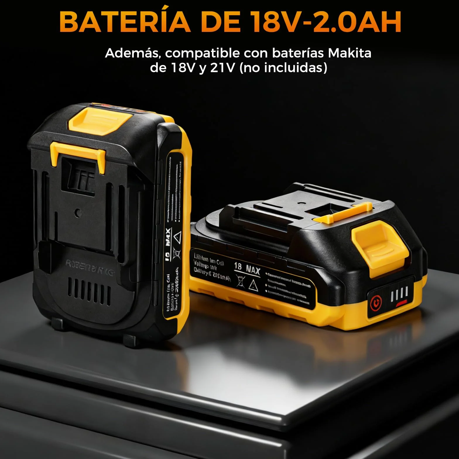 Bostar Gato Hidráulico Eléctrico 5T Compatible Makita-18V Batería, Kit Elevador Coche Inalámbrico con Mando a Distancia, Altura 15-45cm, Herramienta Cambio Rueda para SUV, Todoterreno y Furgoneta