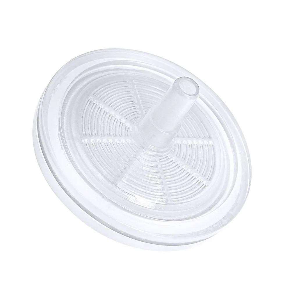 GVS Filter Technology, Filtro de jeringa, ABLUO, 25mm, Membrana PTFE, 0.22µm, alojamiento PP, 100/pc