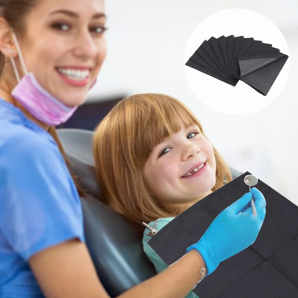 Baberos Dentales, 50 Piezas Babero Dental Impermeable, Tatuajes Impermeable Baberos, Para El Salón De Uñas, Imprescindibles De Los Técnicos De Pestañas Para Los Suministros De Tatuaje