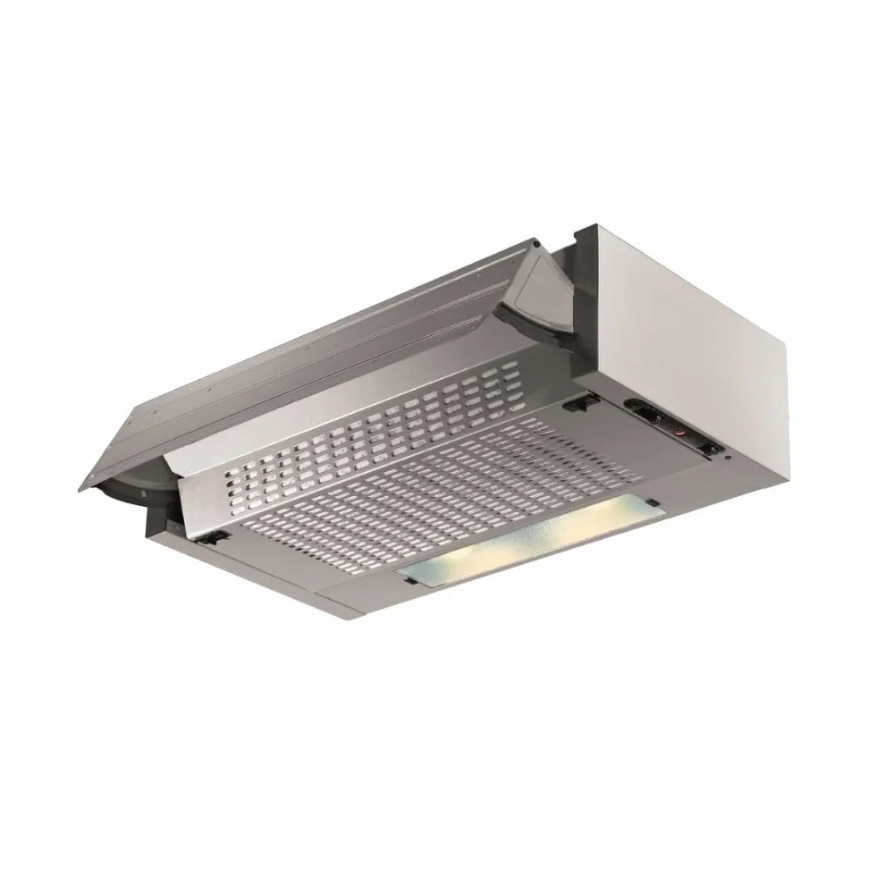 Campana empotrable extraíble LED 60 x 30 x 15 cm 3 niveles de potencia aluminio