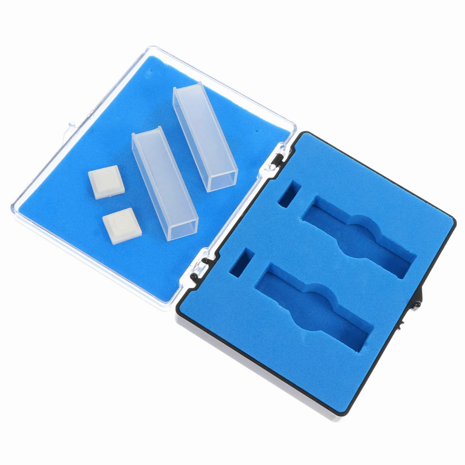 SOLUSTRE 8 Piezas Cubeta De Cuarzo Palet De Plastico Platos De Pesaje De Laboratorio Cubeta Sellable Baterías Cuadradas Cubeta Para Espectrofotómetro Cubetas Vidrio 100 Mm Producto Plástico