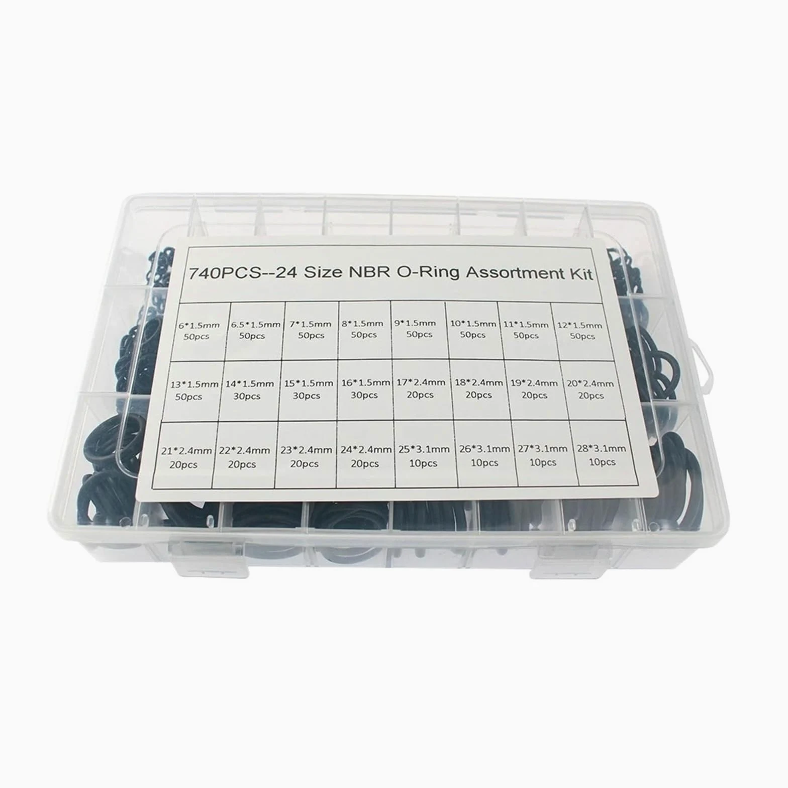 Manguito combinado de caucho de nitrilo con junta tórica 740/800(740PCS)