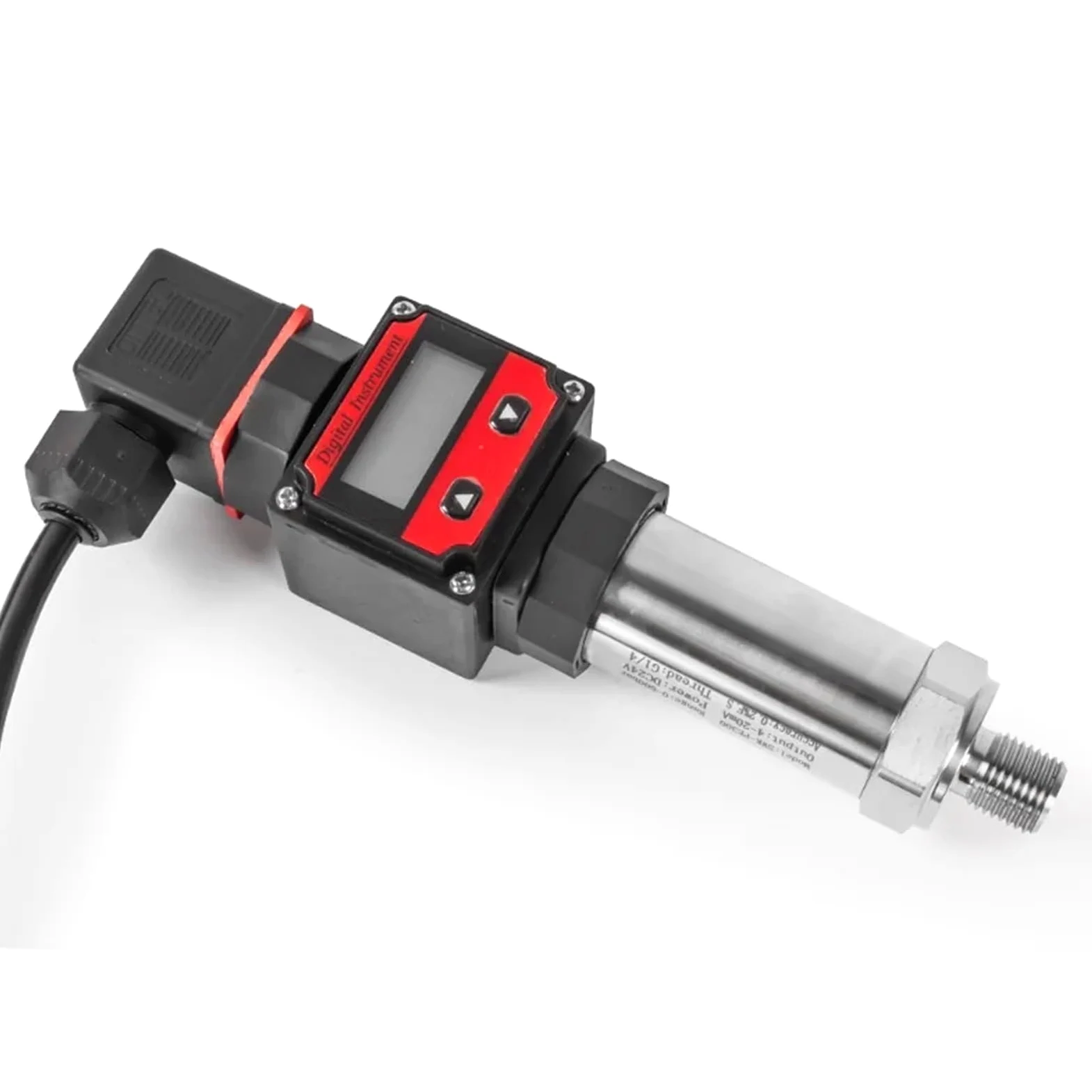 Transmisor de presión LCD de alta precisión - Sensor de presión de agua NPT1/8 - Salida de 0-10 V - Medición de presión digital(0-0.1bar 0-20mA)