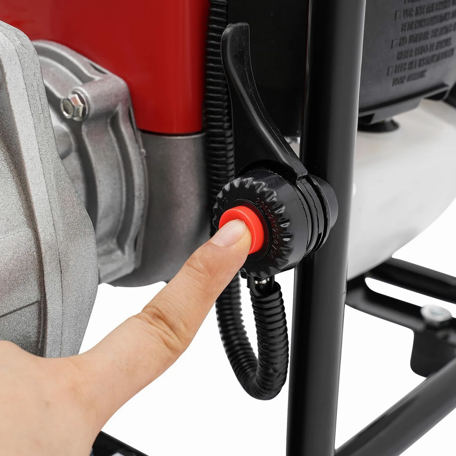 Bomba de agua de 38 cc, 1,2 kW, altura de extracción de 30 m, 8500 rpm, bomba de agua sucia con motor de 4 tiempos, bomba de gasolina, base de metal, asa de transporte