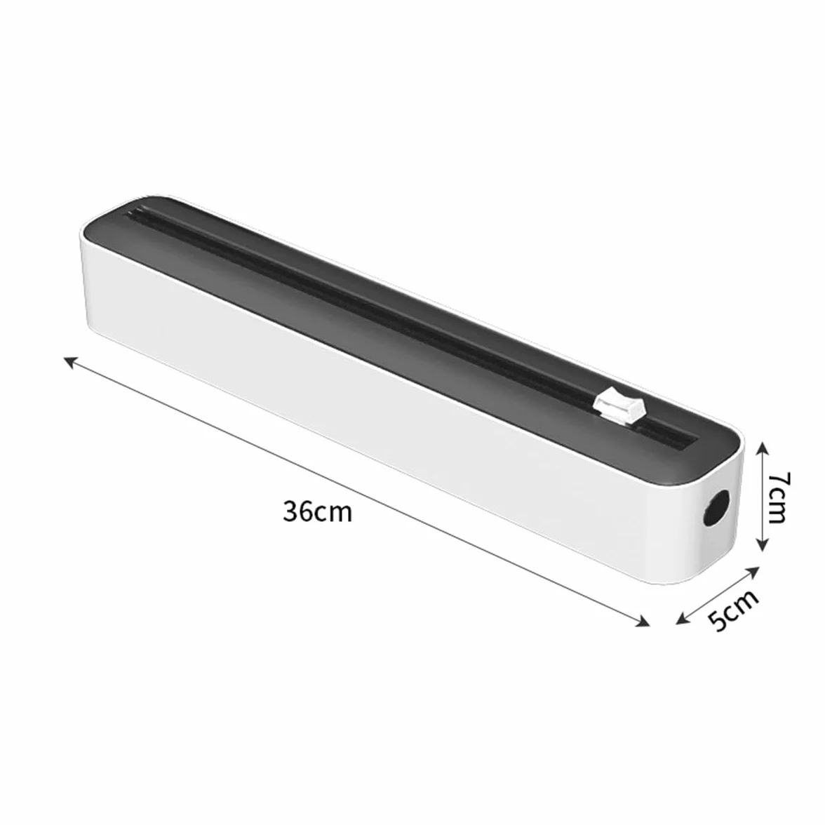Dispensador magnético de Film Transparente Gris para láminas de plástico y Aluminio Organizador de cajones de Cocina