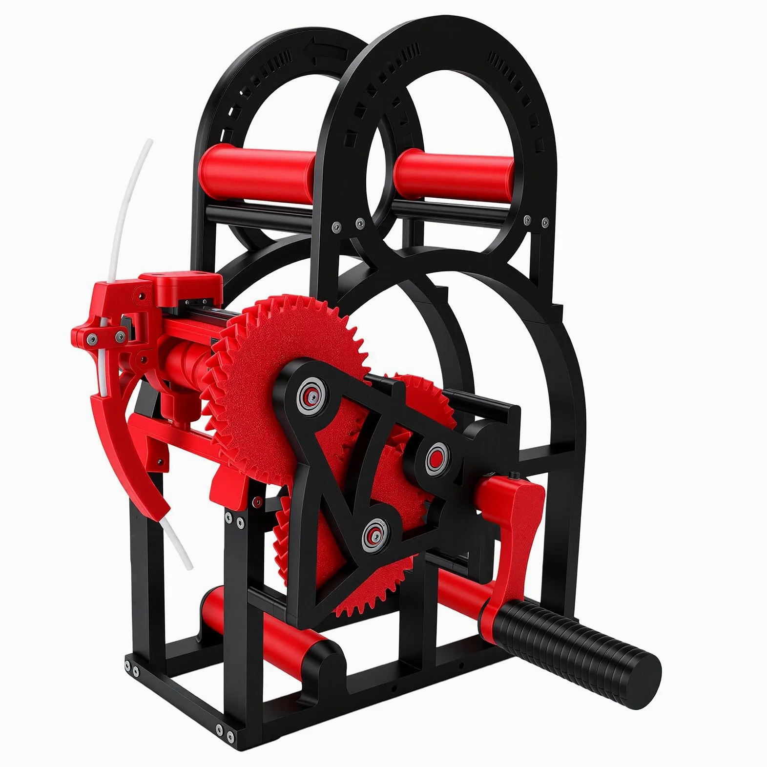Fafeicy Enrollador de Carrete de Filamento 3D, Rebobinador de Filamento PETG CF para Carretes de 20 Cm, Manivela y Taladro, Tensión Ajustable, para Transferencia de Hilo de Alambre de