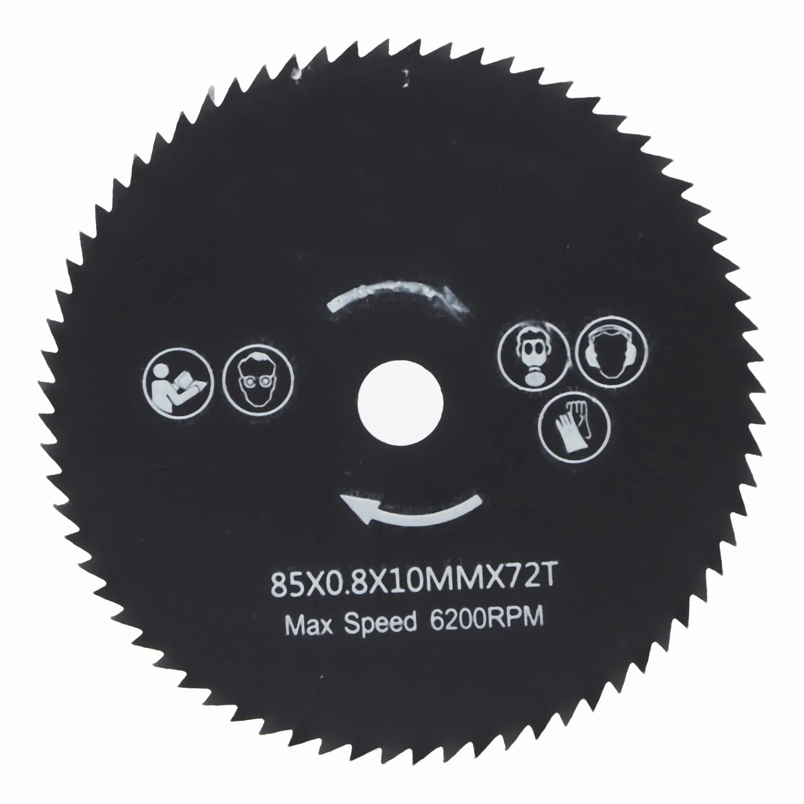 Hojas de Sierra Circular de 85mm x 10mm HSS 72 Dientes para Carpintería, Madera, Metal y PVC