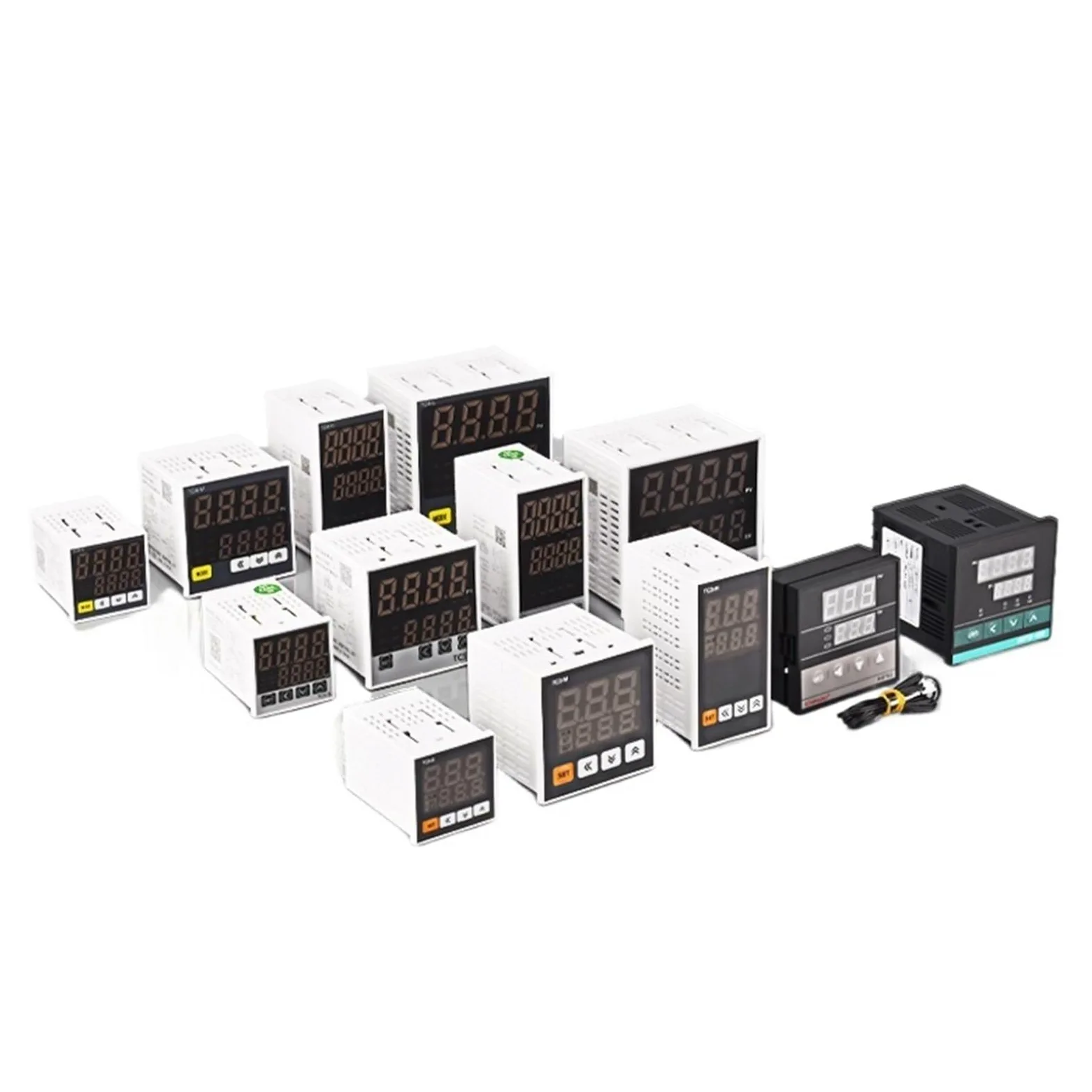 Controlador de temperatura digital PID XMTD-608, 0-1300 ℃, entrada universal, SSR + relé, salida dual, termostato de 85-265 V