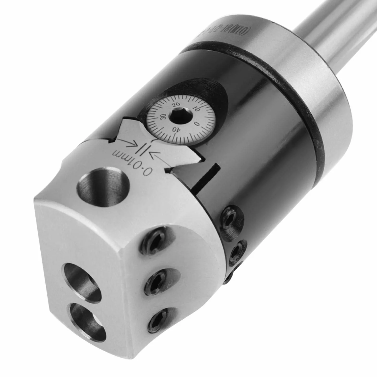 Juego de cabezales de mandrinar, 1 juego de accesorios para fresadoras MT2 -M10 F1-12 Cabezal de mandrinar de 50 mm con barras de mandrinar de 9 piezas de 12 mm