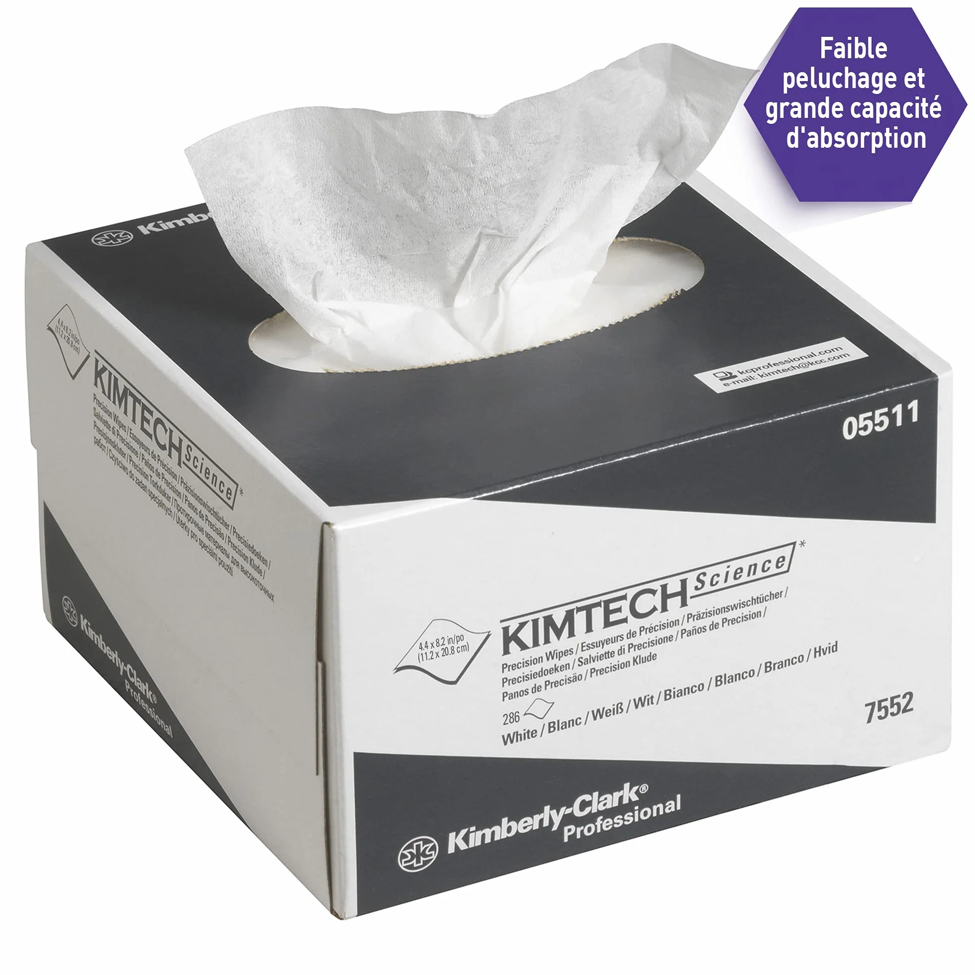 Kimtech Science Paños de Limpieza 7552, 1 Capa, Para Tareas Delicadas, 30 Cajas x 280 Paños (8.580 en total)