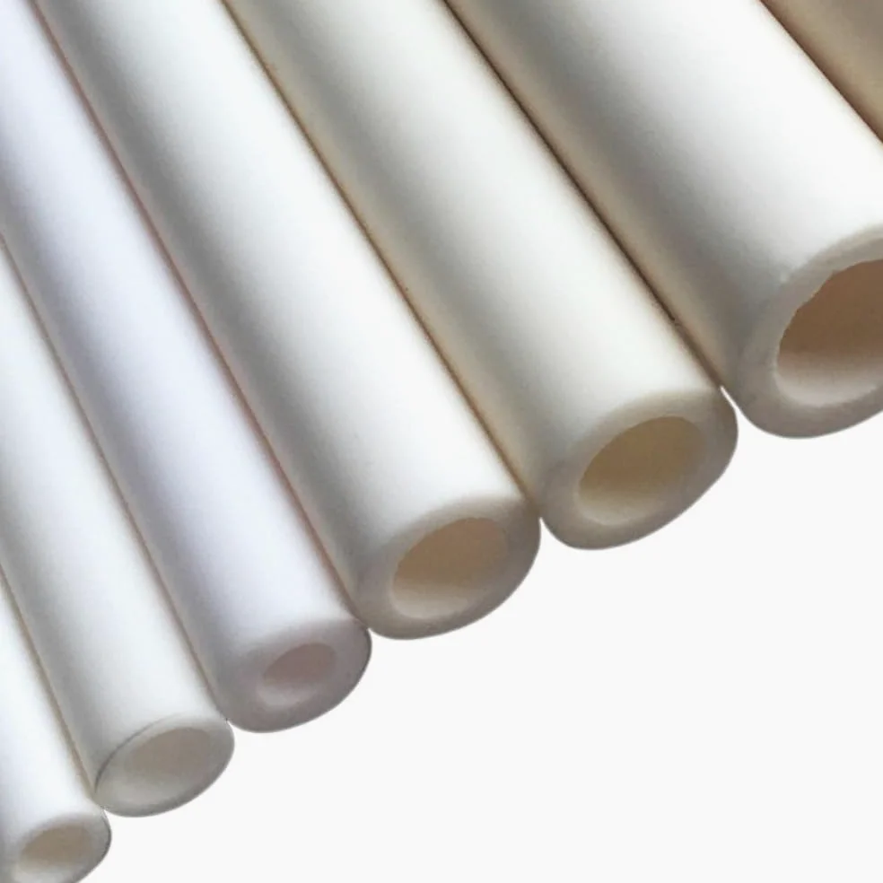 4 tubos cerámicos de alúmina de 100 mm: tubos huecos de combustión resistentes a altas temperaturas for aplicaciones eléctricas.(6x9x100mm)