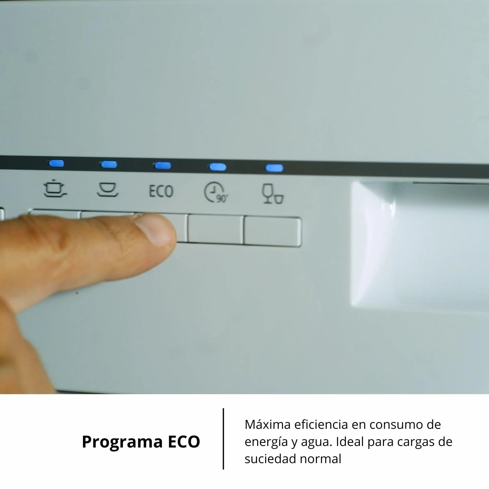 Corberó Lavavajillas Plus 45cm CLVM403W 10 Cubiertos 5 Programas Blanco 49dB Eficiencia Energética E