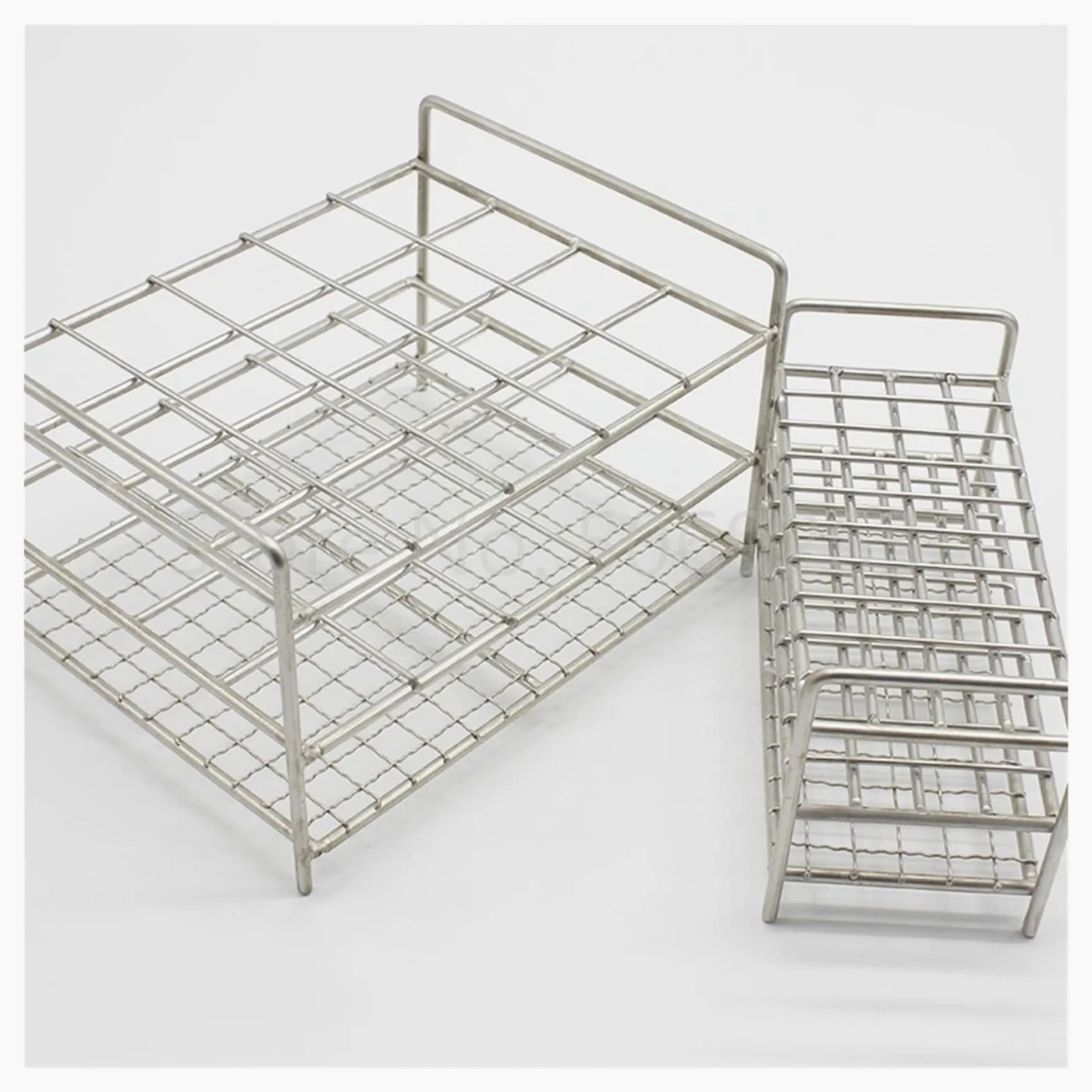 Soporte para tubos de ensayo de acero inoxidable para tubos de 26 mm, 40 agujeros, soporte de tubo de centrífuga de laboratorio