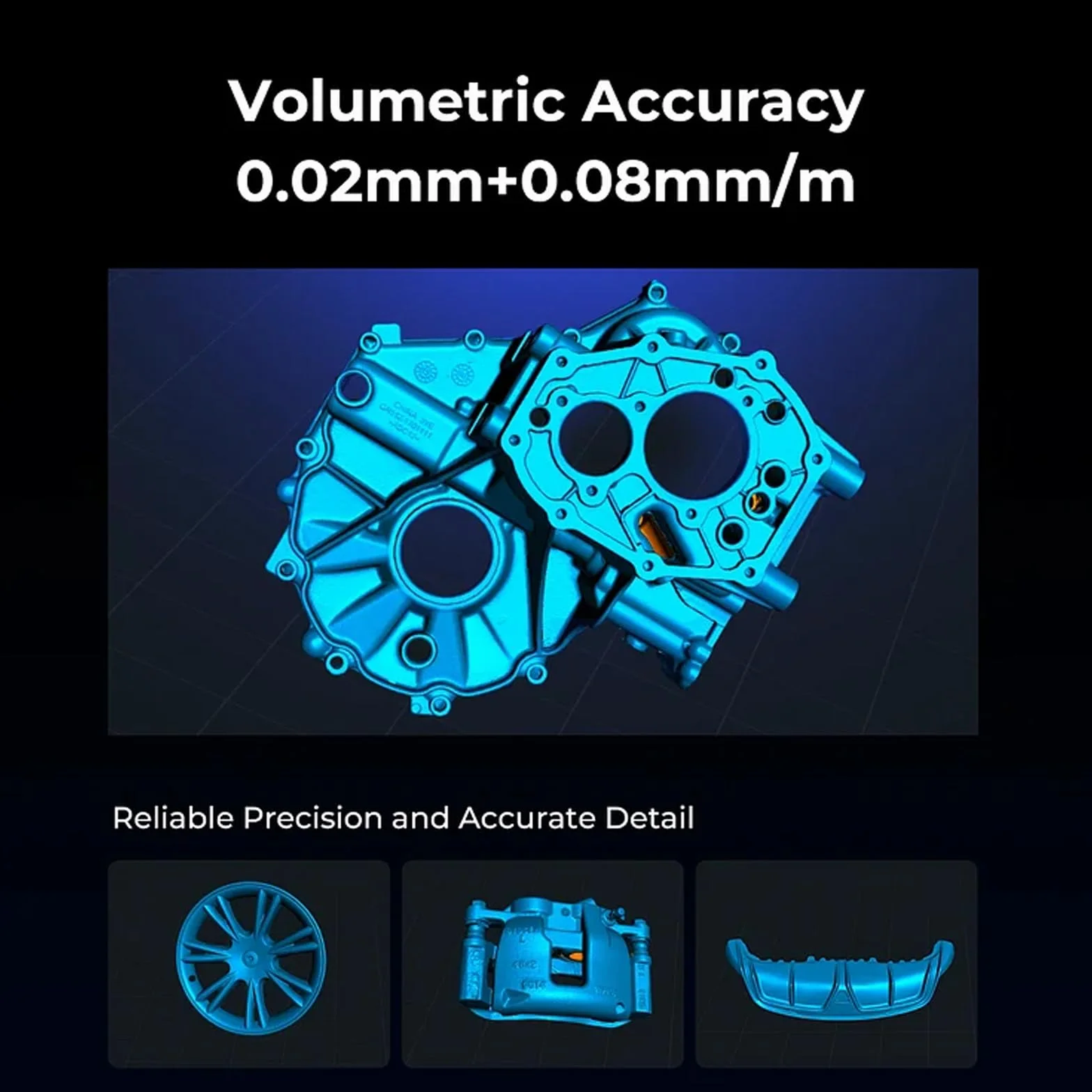Creality Raptor Pro Escáner 3D, 22 líneas láser cruzadas y 7 líneas láser paralelas y luz NIR estructurada, velocidad de escaneo de hasta 60 FPS, seguimiento antivibración para objetos de 0,2 a 4000mm