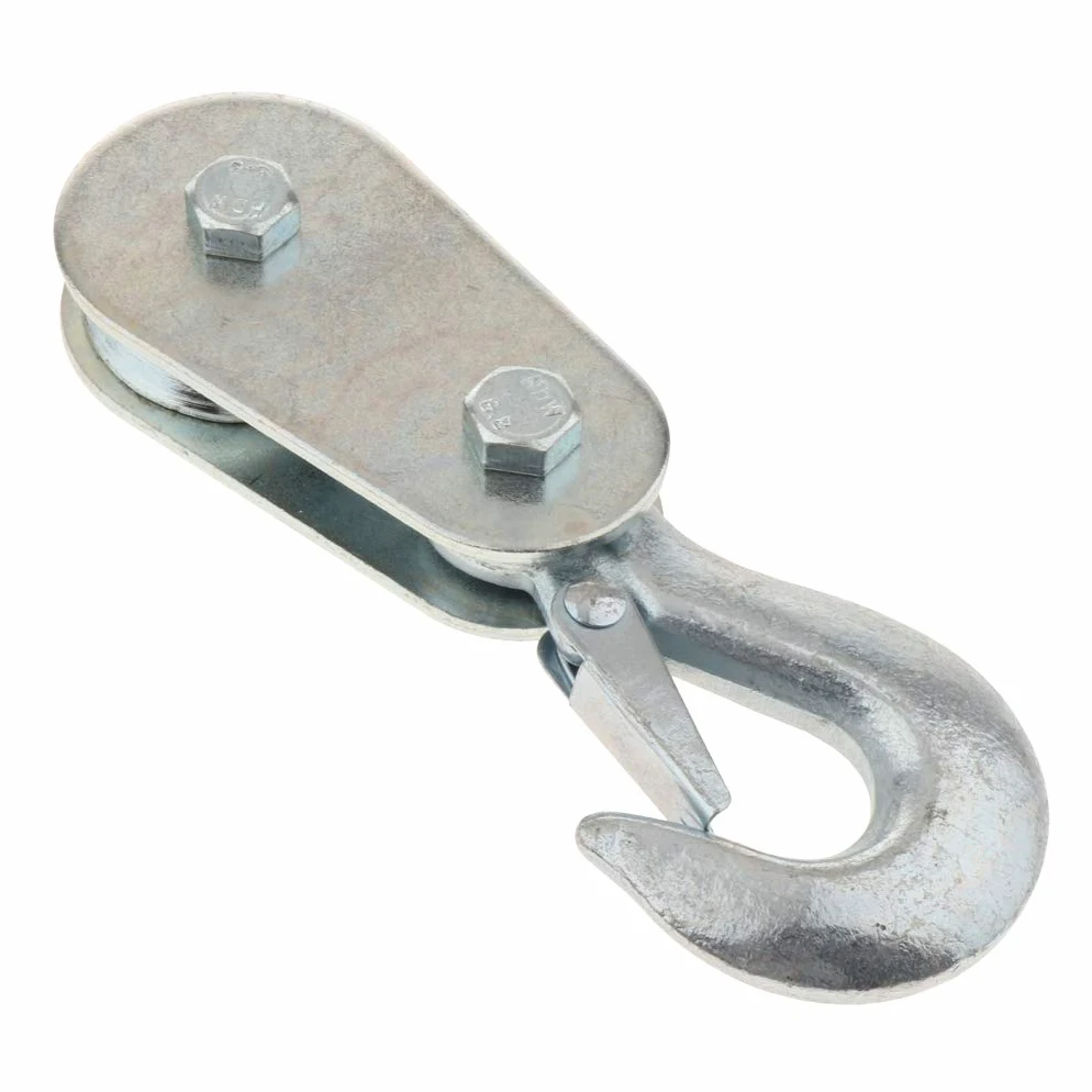 Polea doméstica resistente con gancho de 2 toneladas de capacidad, ideal para levantar cargas pesadas y sistema de elevación de carga fiable para uso doméstico y taller