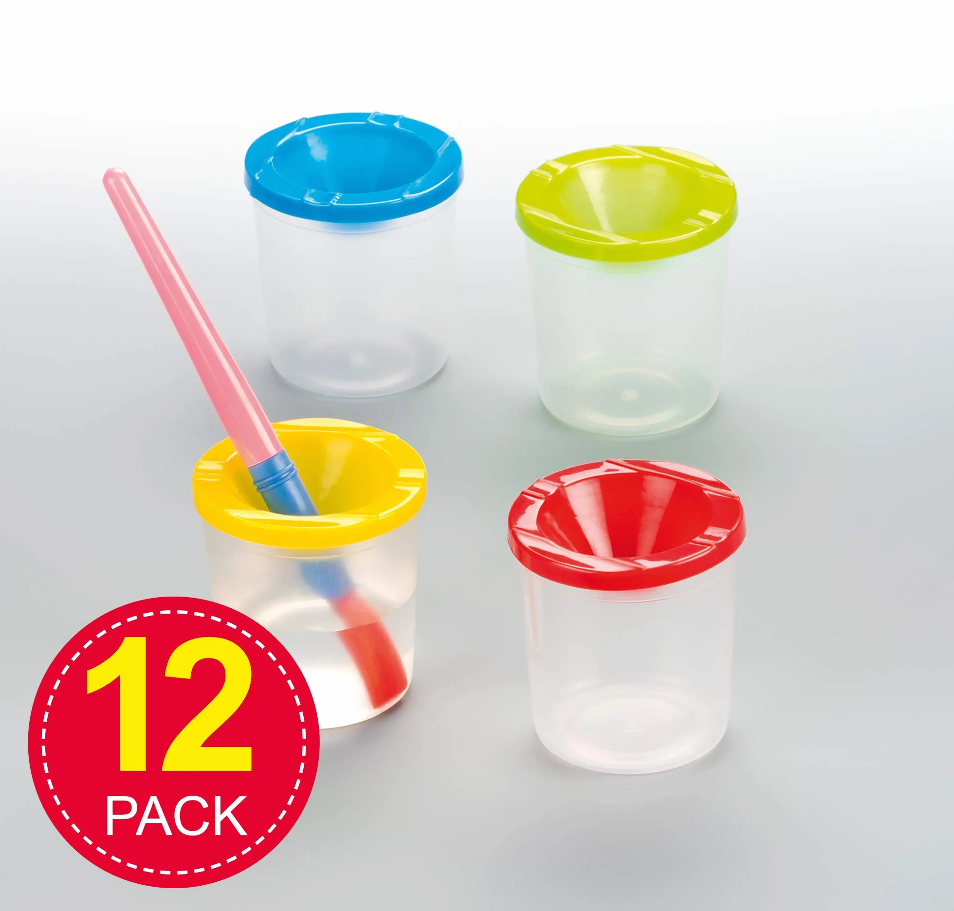 Baker Ross Vasitos para pinceles Pack de 12