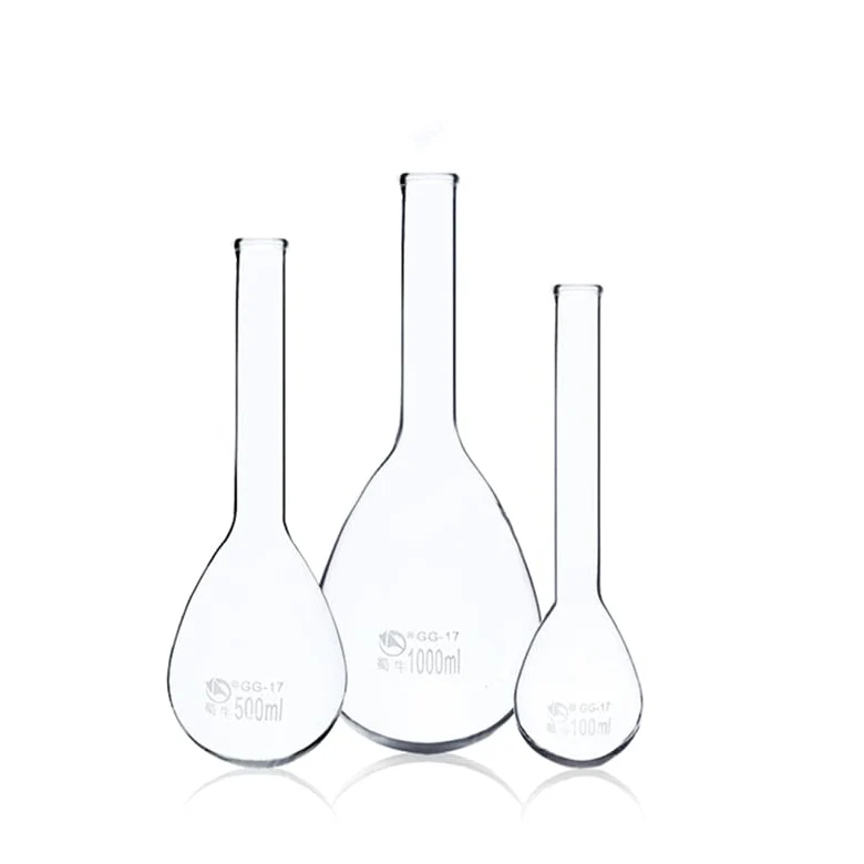 matraz de laboratorio, Frasco de vidrio de silicato de cuello largo con fondo redondo Kjeldahl de laboratorio, varios tamaños(1000ml)