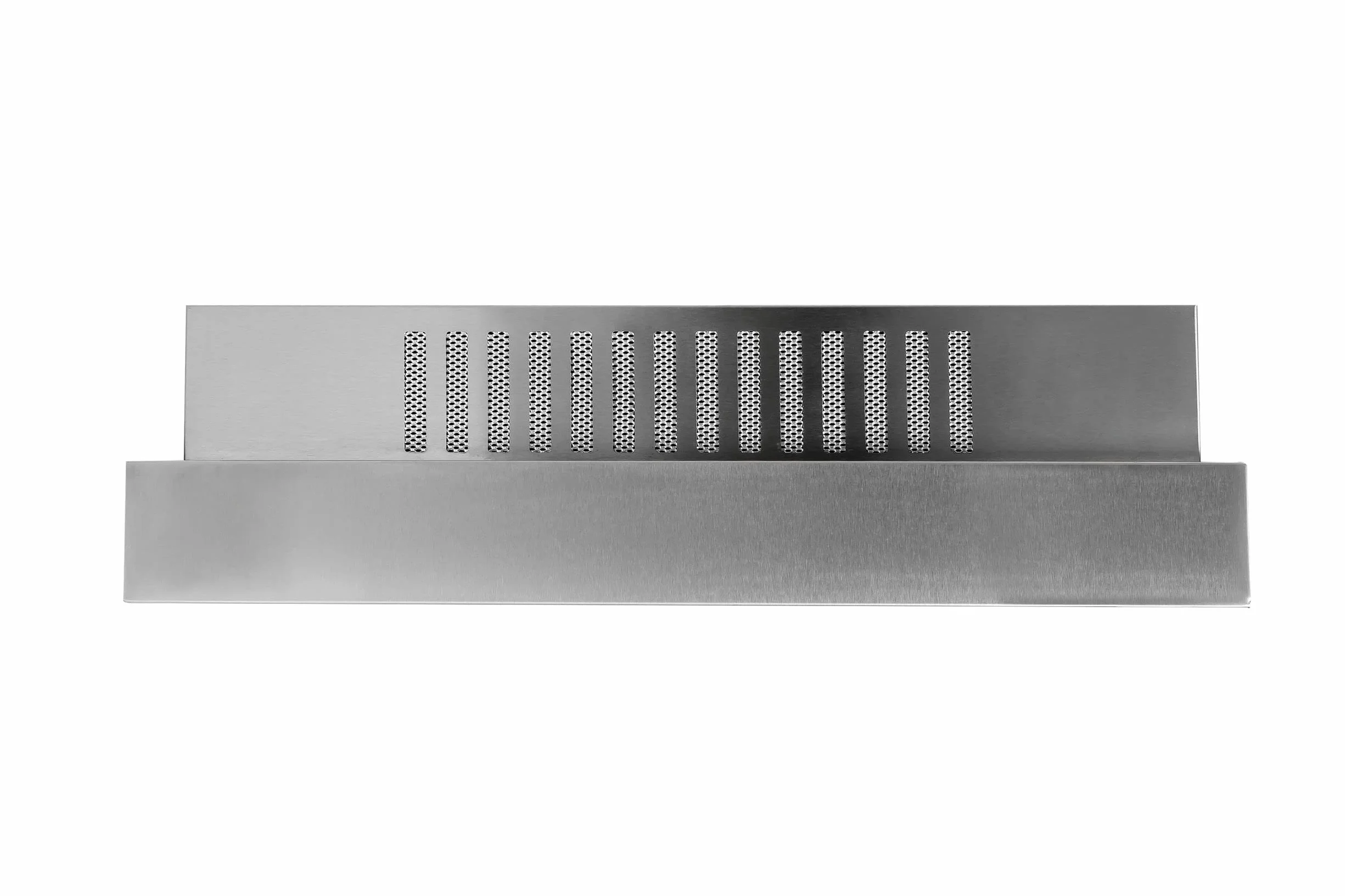 Campana extractora empotrada 90 cm cristal blanco acero inoxidable motor EBM 1000 m³/h ionización techo