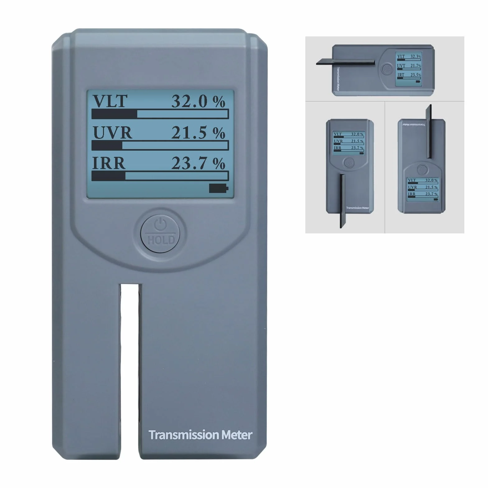 Medidor de tintado portátil calibración automática medición VL UV IR transmisión película solar