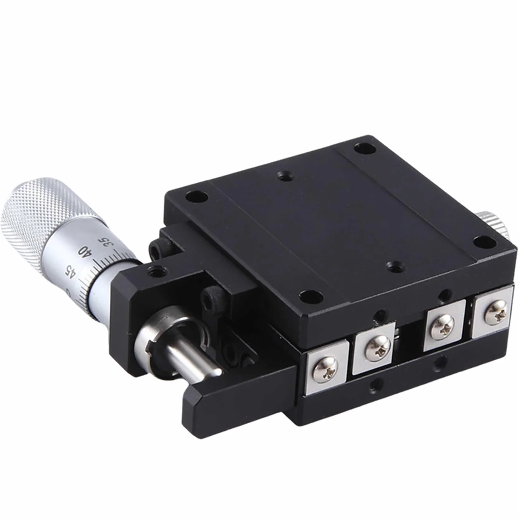 Plataforma Deslizante Manual 40x40 mm Micrómetro Riel Guía Correa Eje X (LGX40-L)