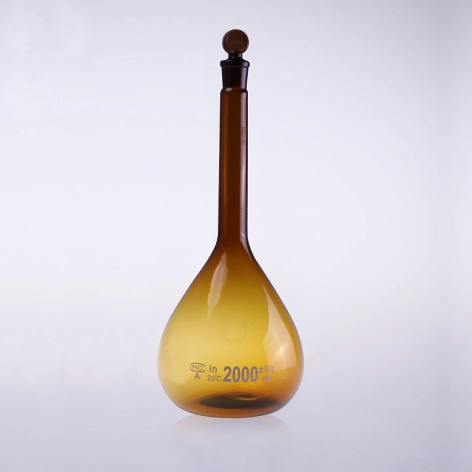 Matraz científico del juego, Paquete de 2 matraces volumétricos de vidrio de 25 ml a 1000 ml(1000mL 2 pieces)
