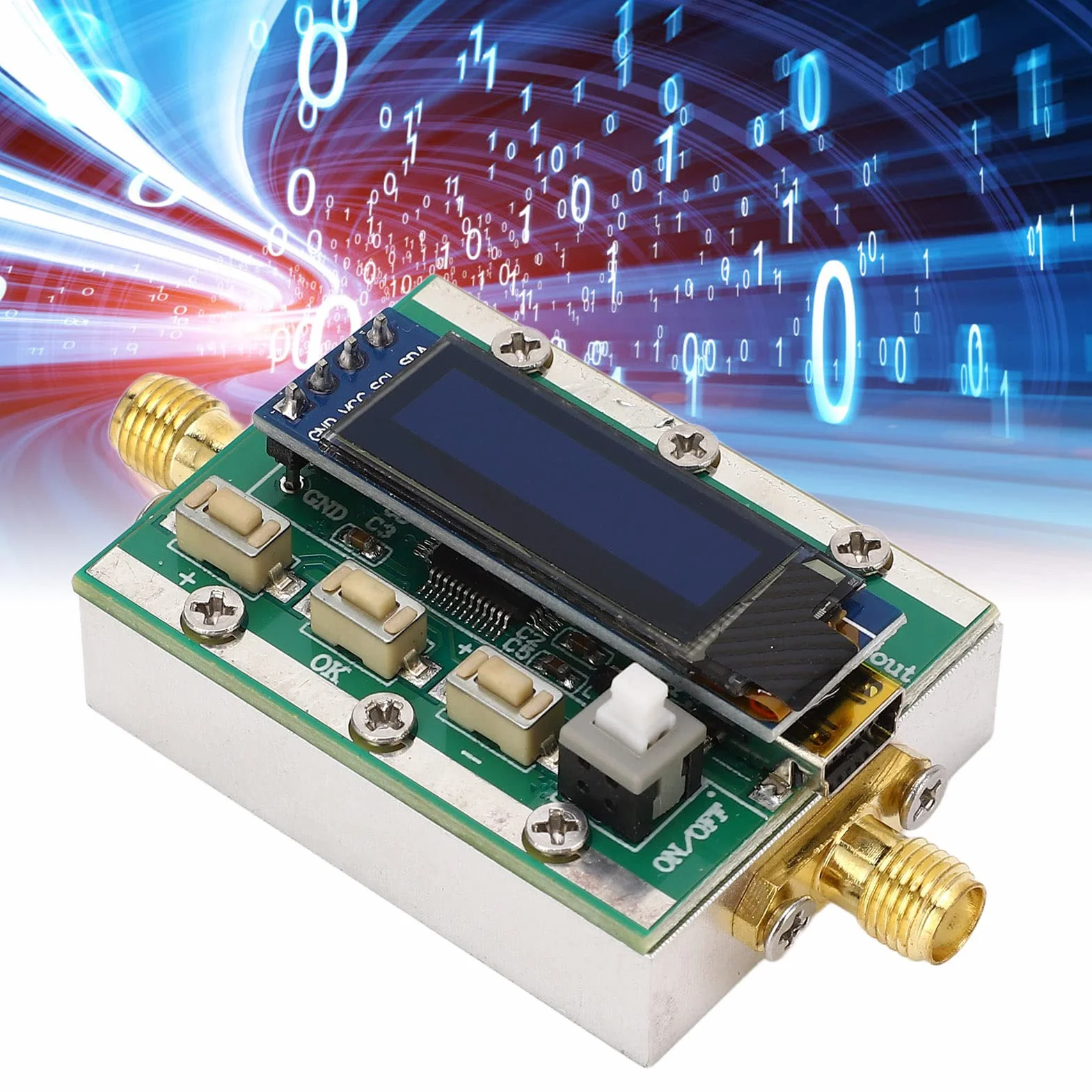 Módulo Atenuador de RF Digital, Interfaz Universal RP SMA, Baja Pérdida de Inserción con Cable USB