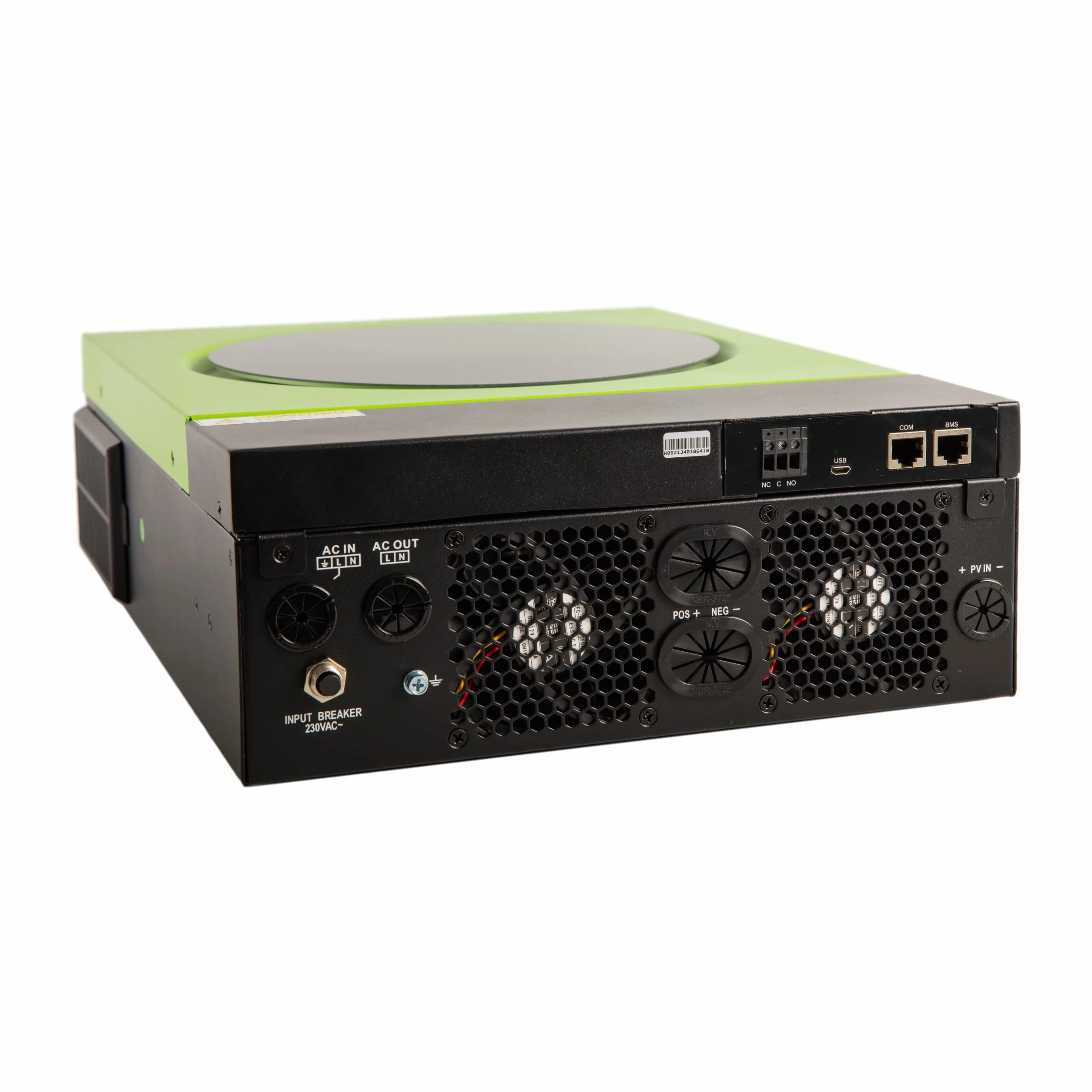 Master U-Power Inversor Solar Hibrido 3600W 24V V4, MPPT 120Ah 4000W en Paneles con WiFi Integrado, Verde, UM3V4