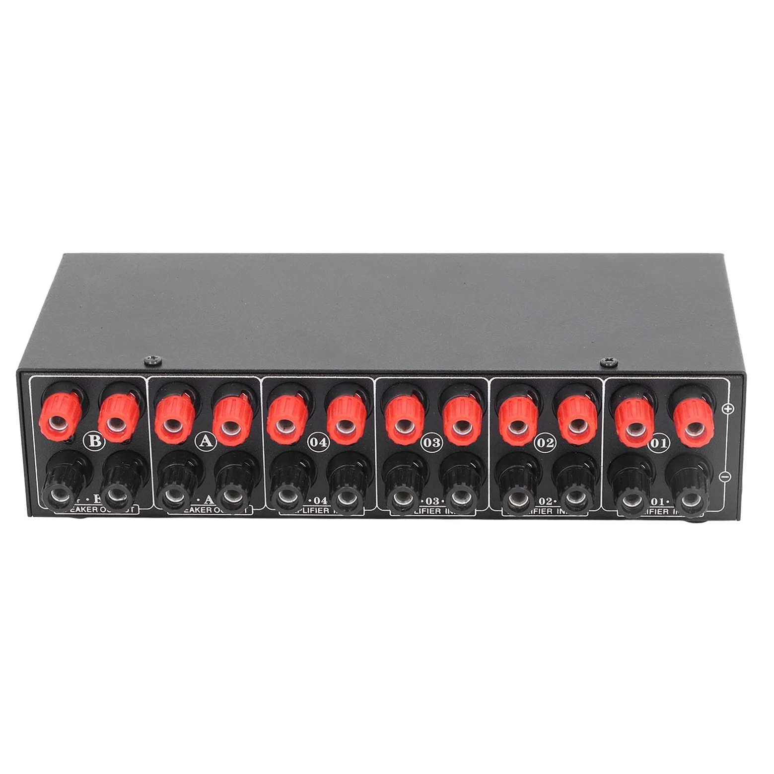 Dioche Selector Interruptor Selector Pasivo de 2 Vías - 4 Entradas de Amplificador y 2 Salidas de Altavoz - Control Manual Sencillo para Conmutación Estable - Capacidad de Potencia de hasta 300 W -