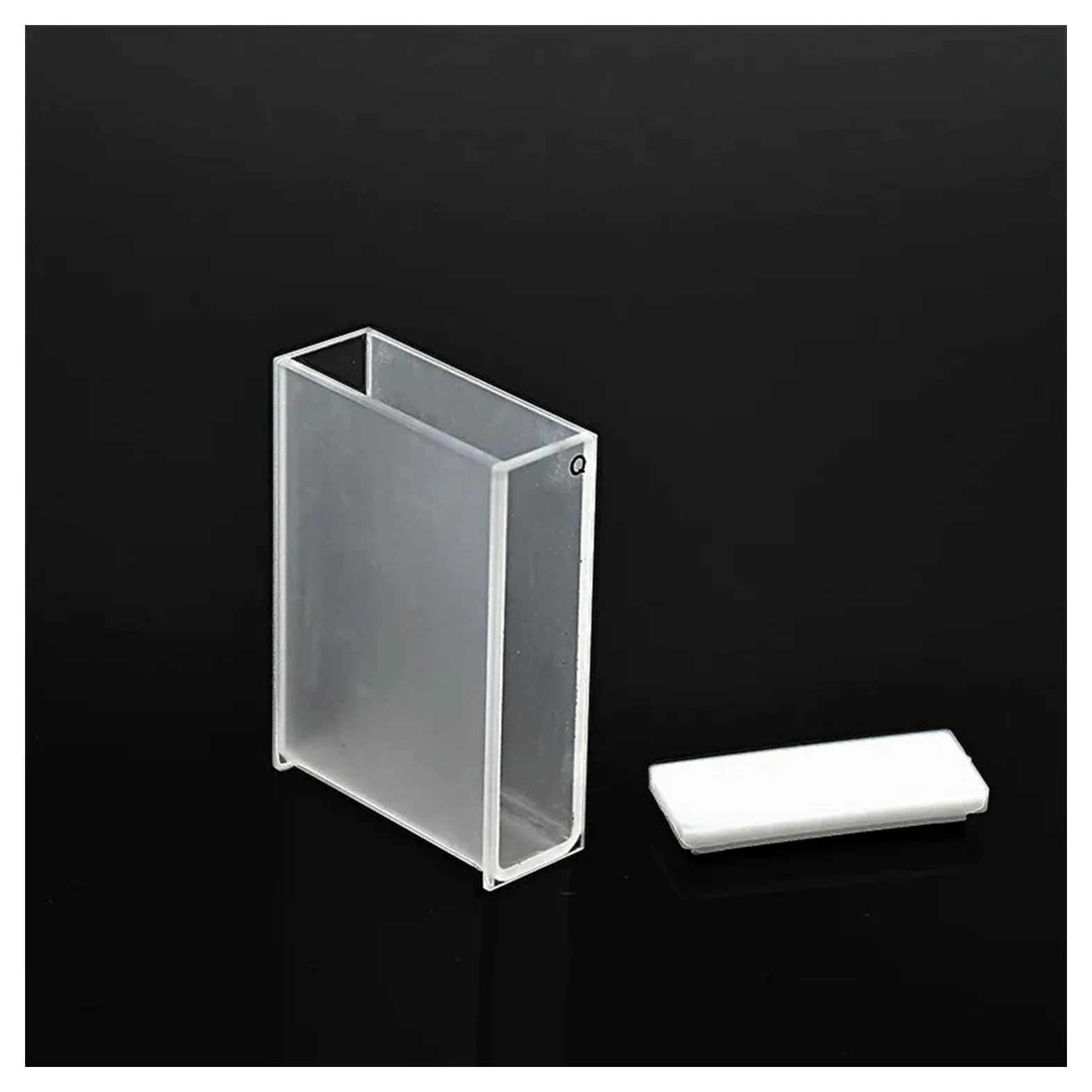 Célula de muestra líquida, Celdas de absorción de cuarzo de 30 mm, cubeta de cuarzo de 10,5 ml for espectrofotómetro, tecnología de sinterización de frita, paquete de 2