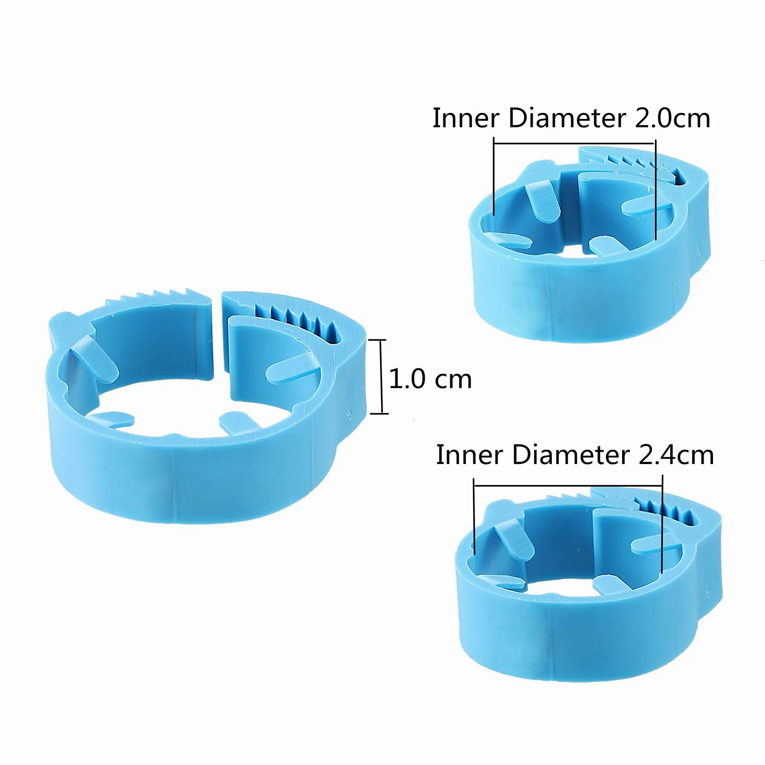 Pies de pollo con anillos de pies 700Pcs Inner Diameter 2~2.4 cm Adjustable Chicken Foot Ring Poultry Leg Bands(Red)