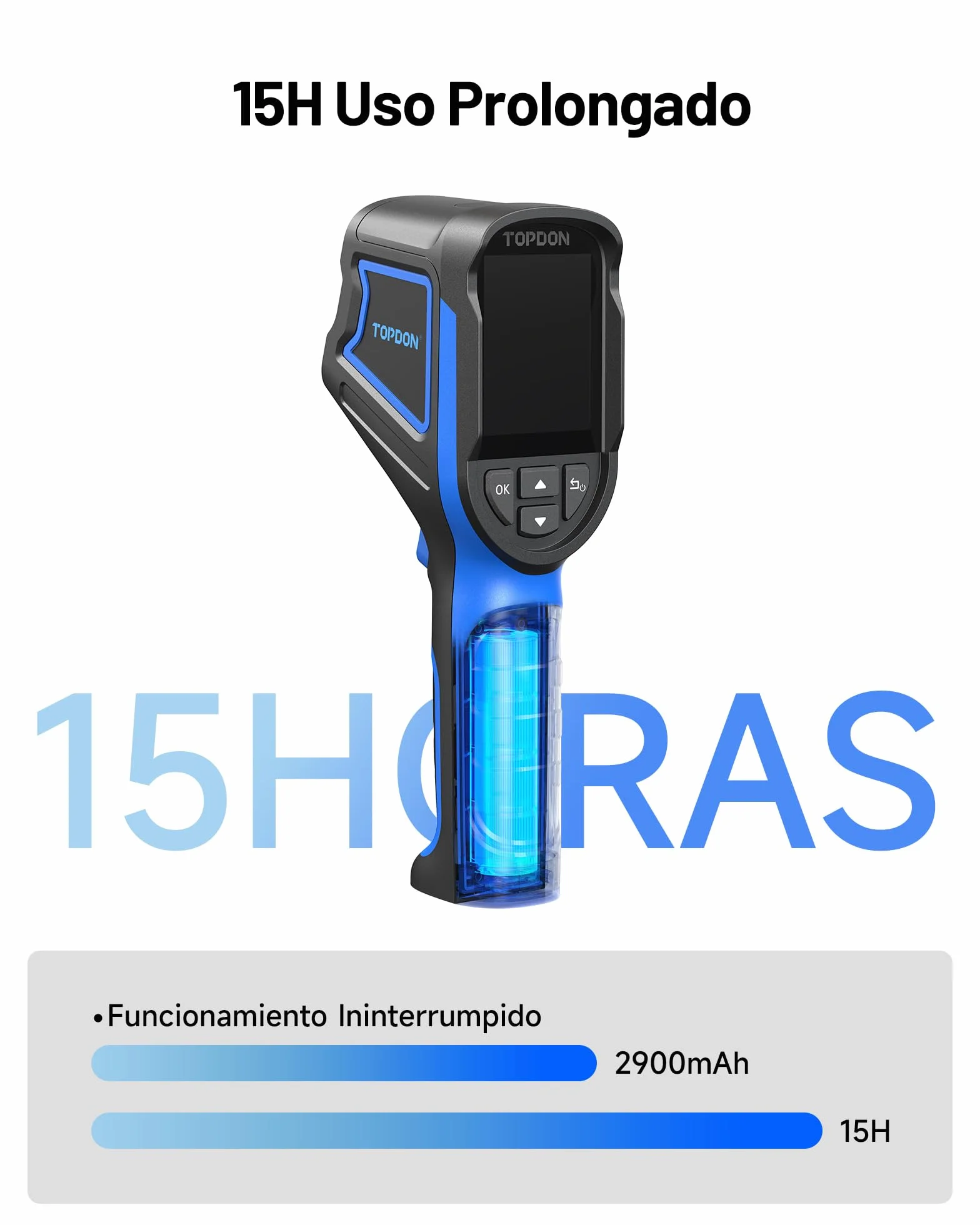 TOPDON Cámara Térmica TC004 Mini 240x240 IR -20°C a 450°C 15h Batería 25Hz