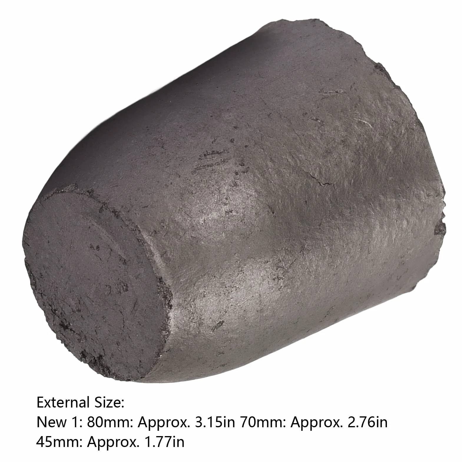 Vaso de fundición de crisol de grafito de grafito de carburo de silicio de alta pureza, duradero, fuerte estabilidad, alta densidad para fundir aluminio, oro, plata, cobre