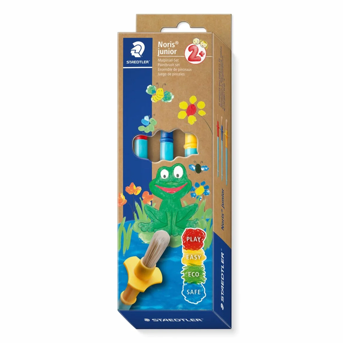 STAEDTLER Noris Junior Juego de Pinceles Sintéticos Colores Surtidos Varios Tamaños