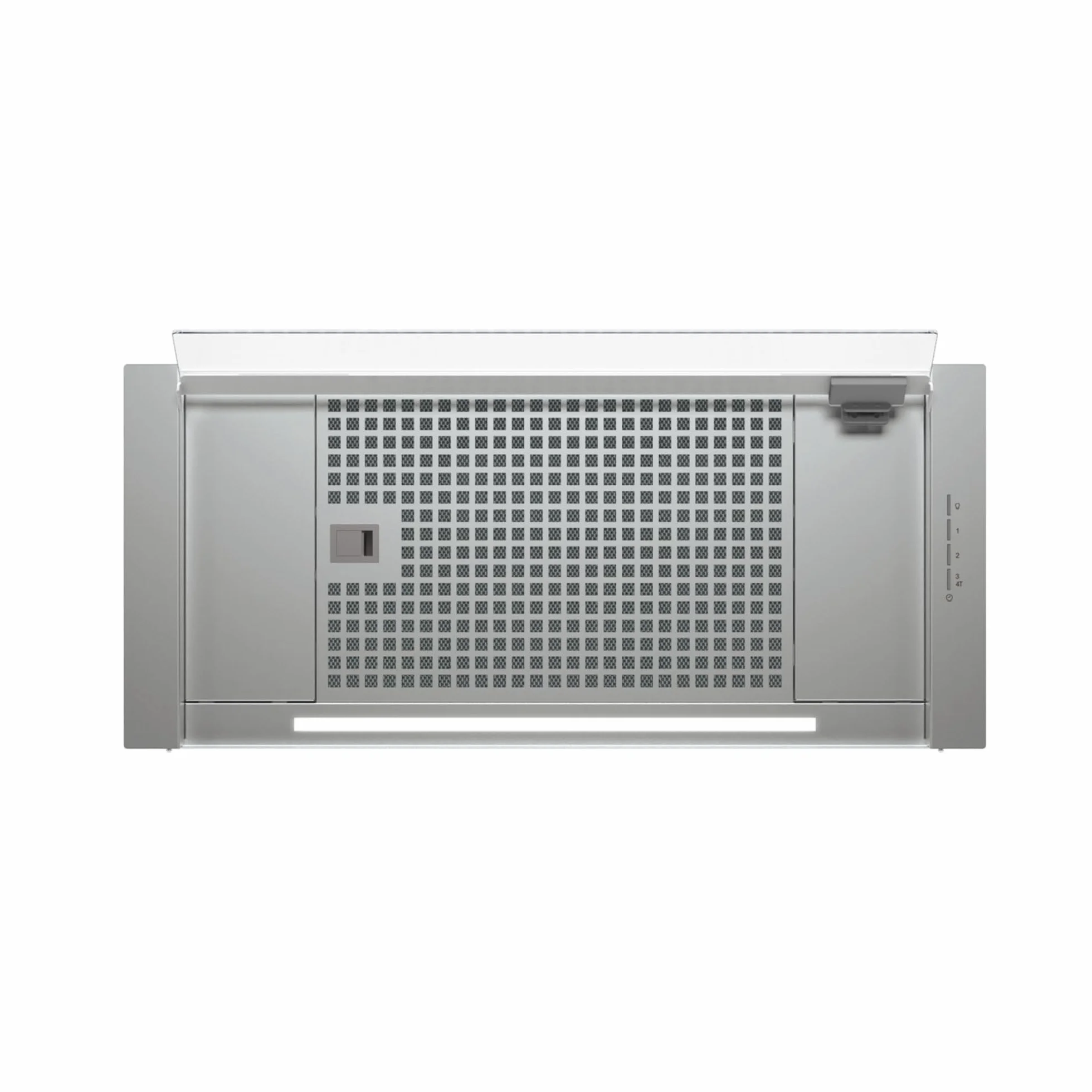 CATA Campana Extractora Corona X 70 /B con 4 Niveles de Extracción 3+1 Turbo Panel de Control Electrónico Motor BT3 Extra Silencioso Iluminación LED Ancho 70 cm Color Inox