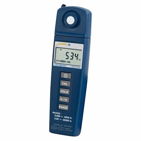 PCE Instruments luxómetro portátil, medidor de luminosidad, rango 0 ... 40.000 lux PCE-170 A