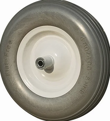 Rocky Mountain mercancías soporte de libre carretilla rueda 16 " – 500 kg capacidad de carga – para 6 y 8 pies cúbicos carretillas, Jackson, True Temper, Ames, Ace – Eje de 5/8"