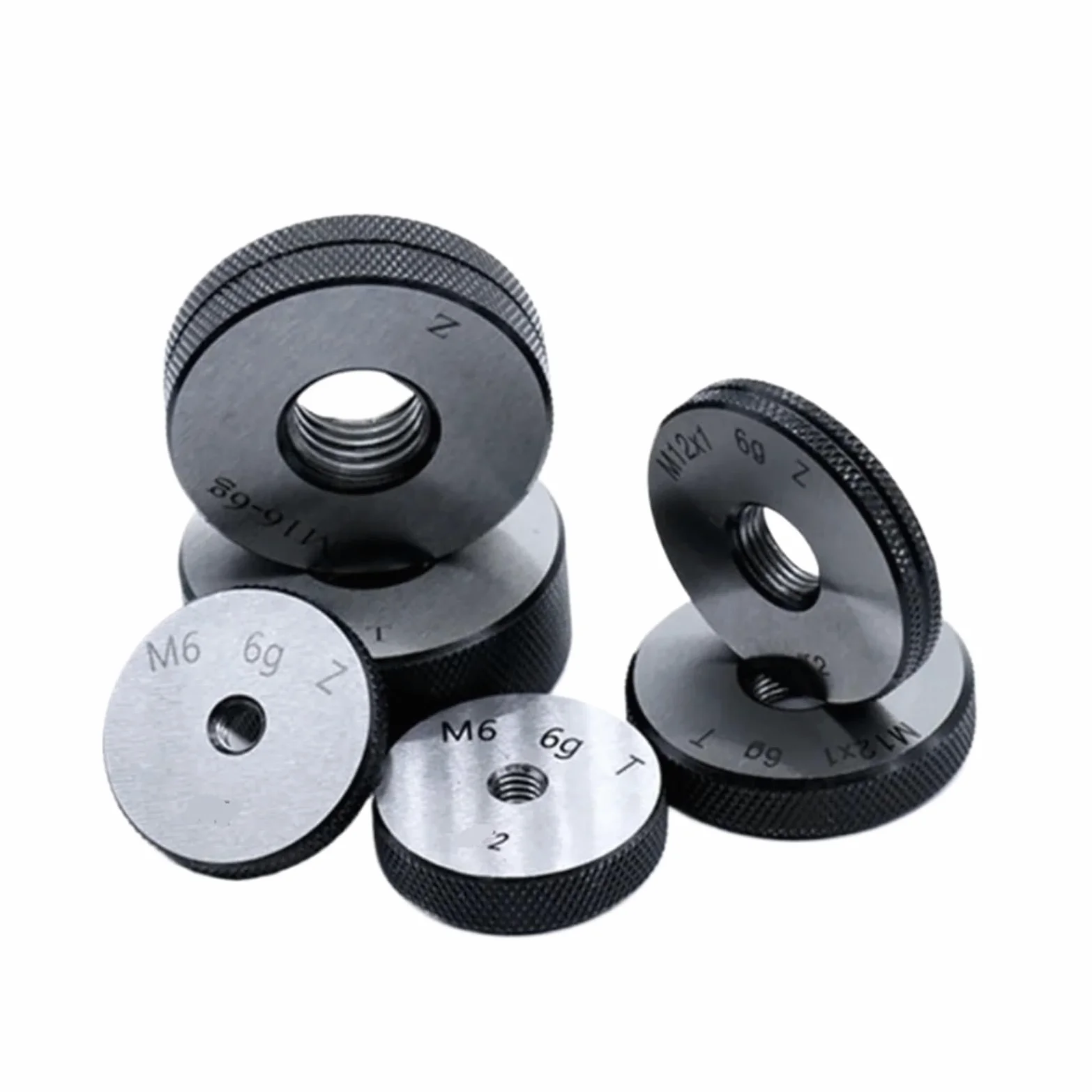 1 Juego de calibre de anillo de rosca y calibre de enchufe M1x0.25 6H 6G herramienta de medición de rosca de precisión(M24x3)