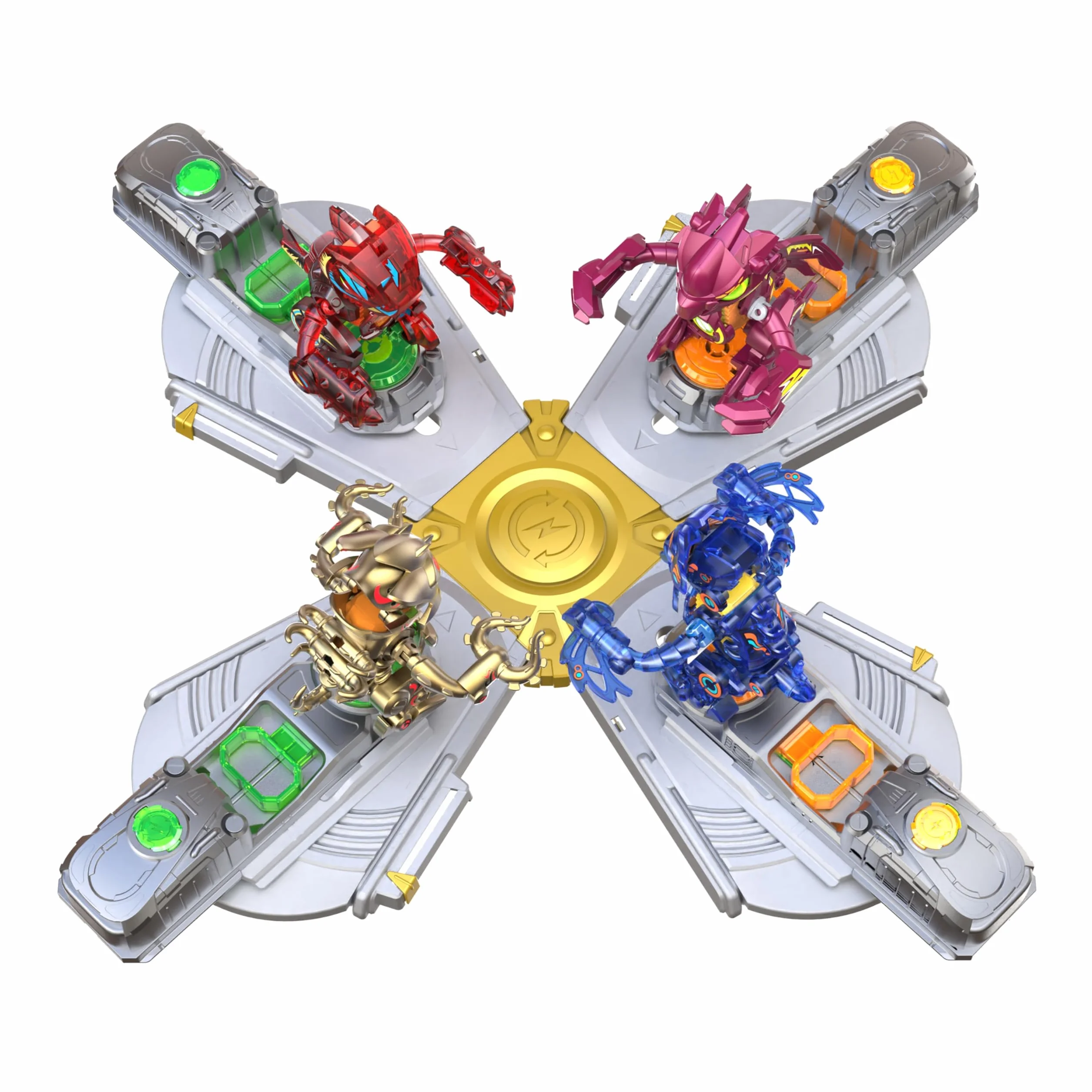 Bizak Biosaurus Kombat Estadio Arena Kombat, 2 criaturas electrónicas 9cm, 20 piezas, luces y sonidos, arena combate 4 jugadores