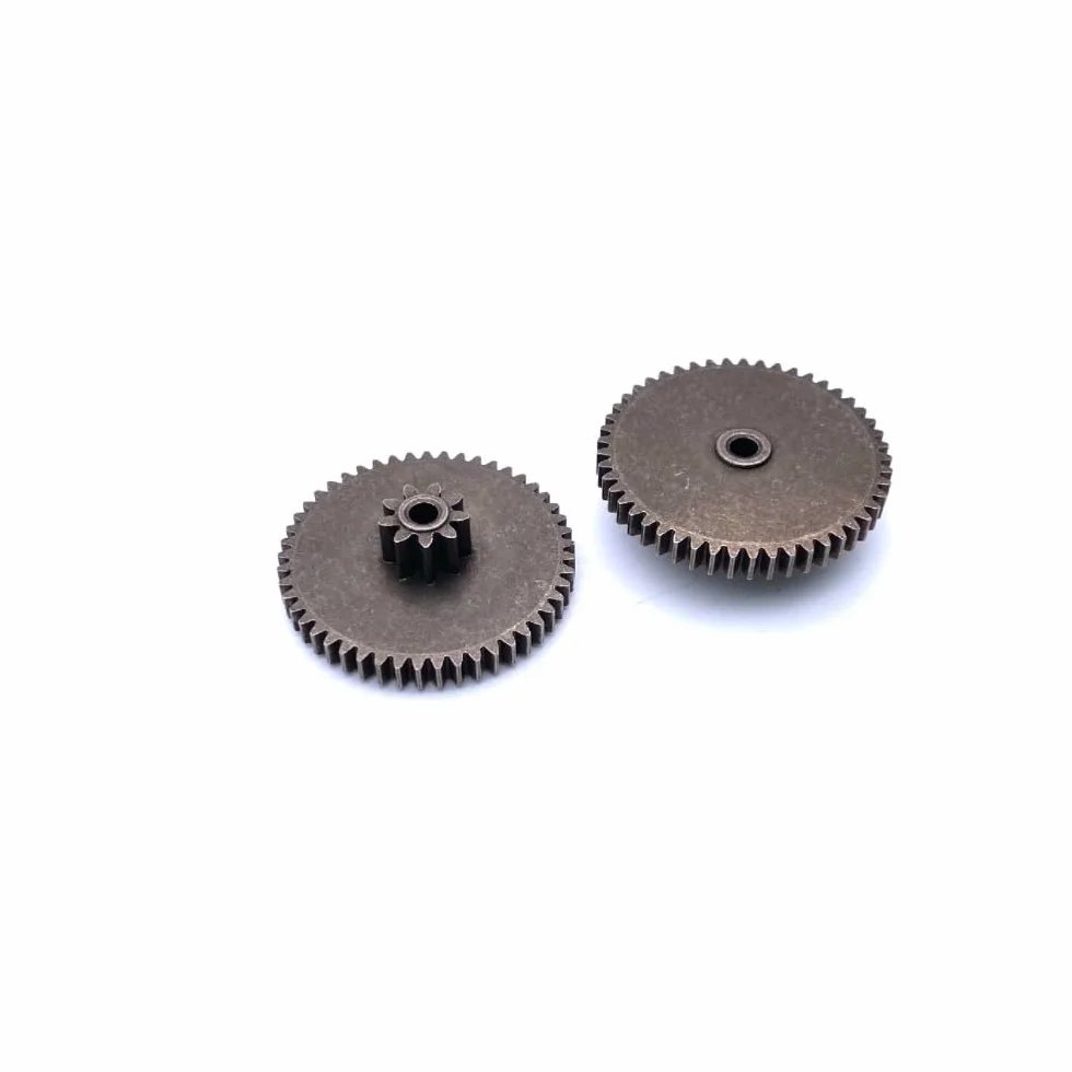 Rueda helicoidal de aleación metálica engranaje recto DIY 0,8 m 9 dientes 0,6 m 49 dientes 3 mm