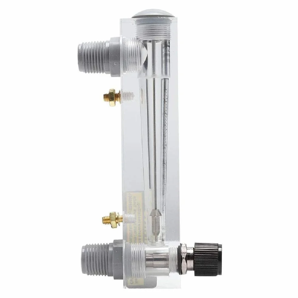Caudalímetro líquido LZM-15T Medidor de flujo de agua ajustable 10-100 L/H 1/2 pulgada rosca externa