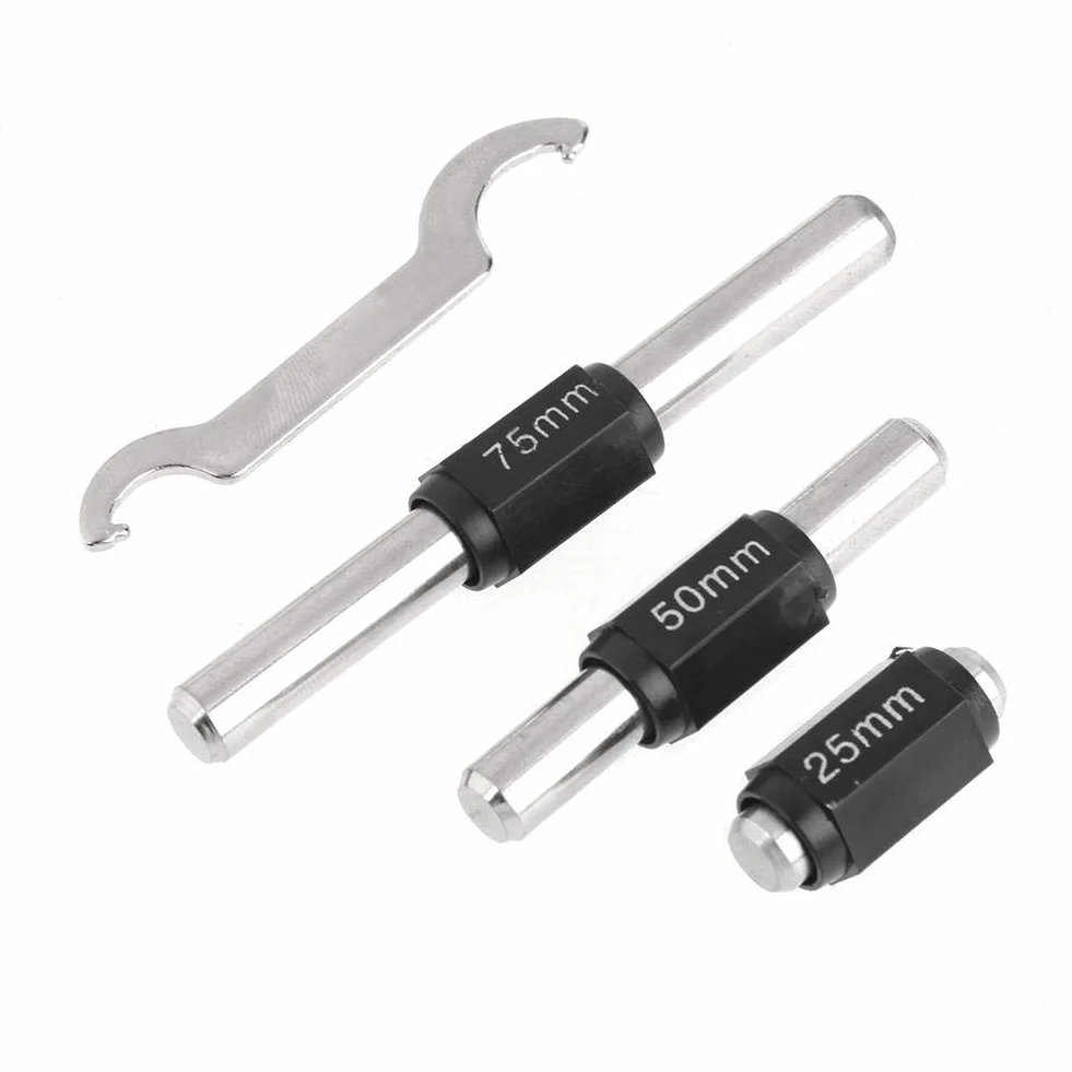 Juego de Micrómetros de Exteriores, 4 Piezas, 0-100mm, Medición de Longitud, para Talleres Mecánicos y Automóvil