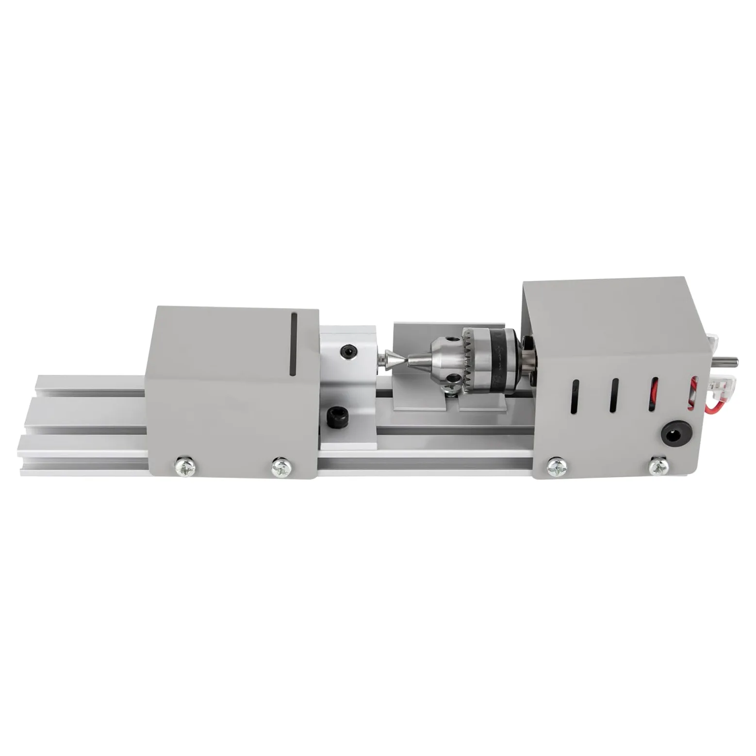 Mini torno de 96 W, 12-24 V, 9000 rpm, 7 marchas, fresadora de metal, rango de sujeción 0,02 – 0,24 pulgadas, torno de madera para grabado, lijado, corte